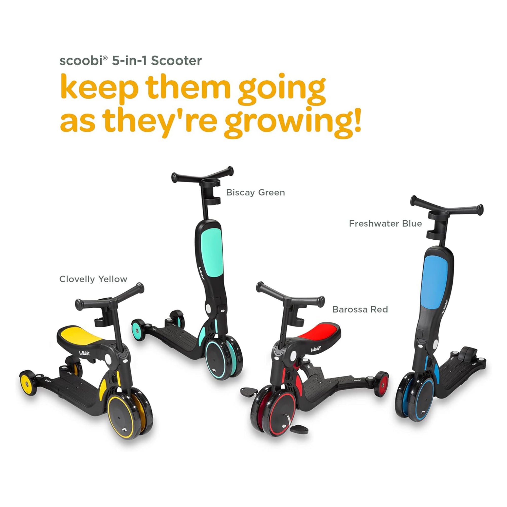 Larktale Scoobi Scooter, Toddlers 2 to 5 Years, Balance Bike & Tricycle, Green - Smart-nests