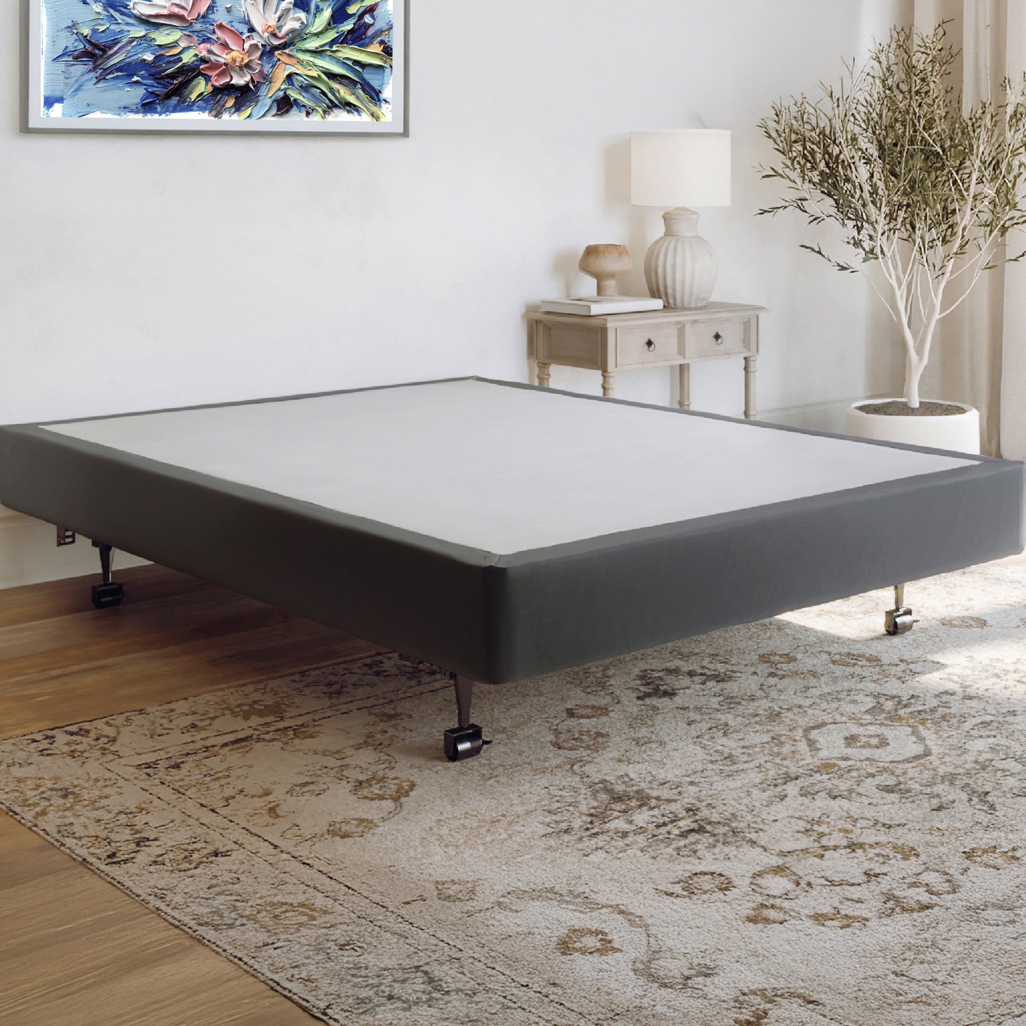 Hercules 8 in. High Profile Foundation Mattress Box Spring Replacement, Cali King - Smart-nests