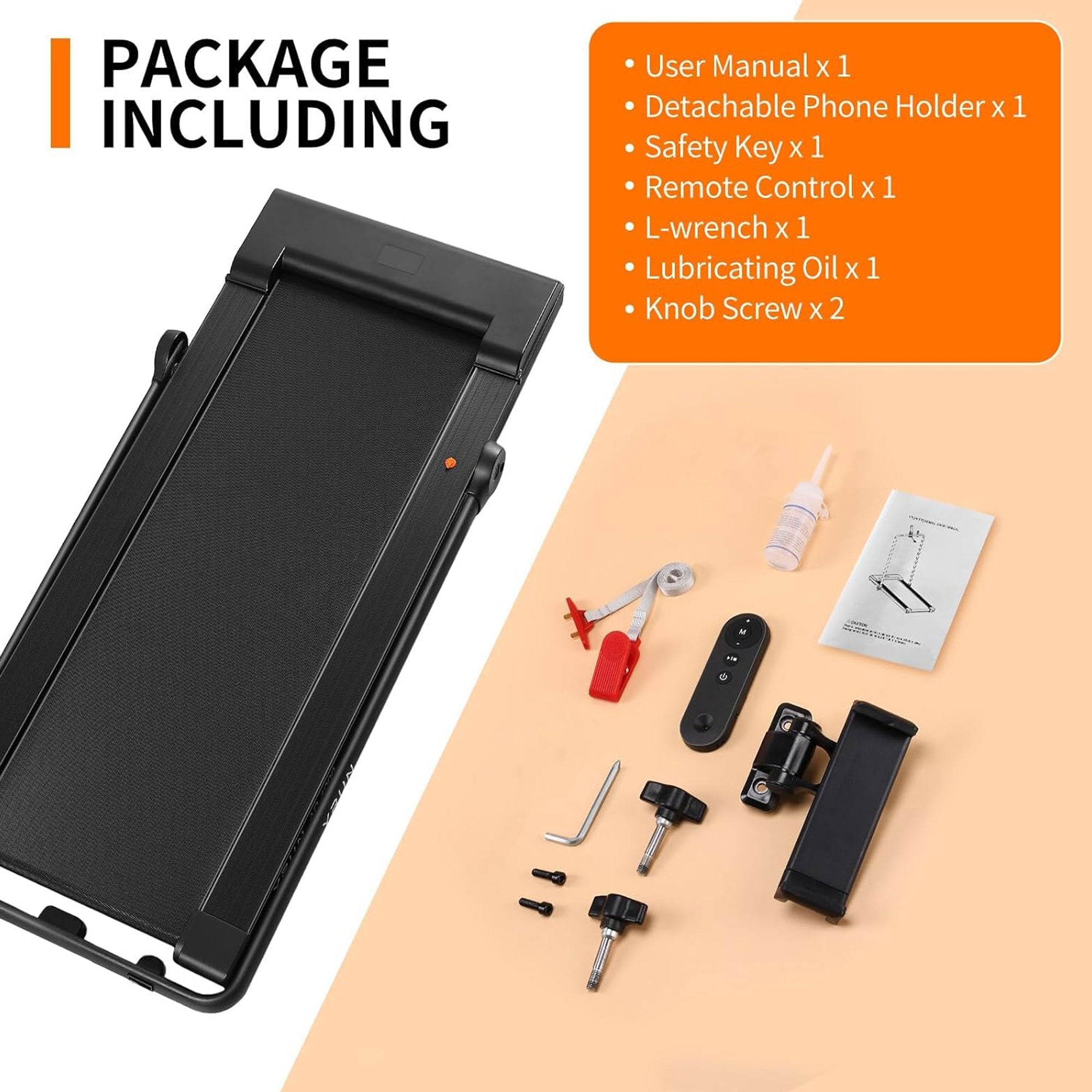 Lichico Walking Pad Under Desk Treadmill, Machine w/Remote Control (Open Box) - Smart-nests