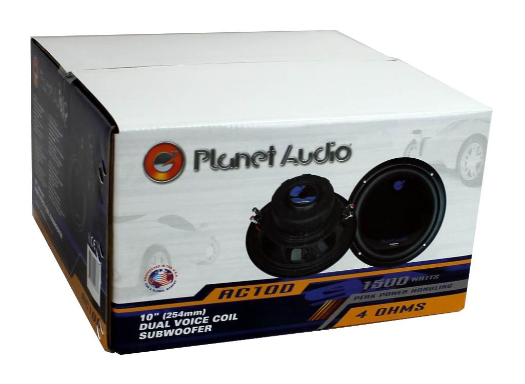Planet Audio AC10D 10 Inch 1500 Watts 4 Ohm Dual Voice Coil Car Audio Subwoofer - Smart-nests