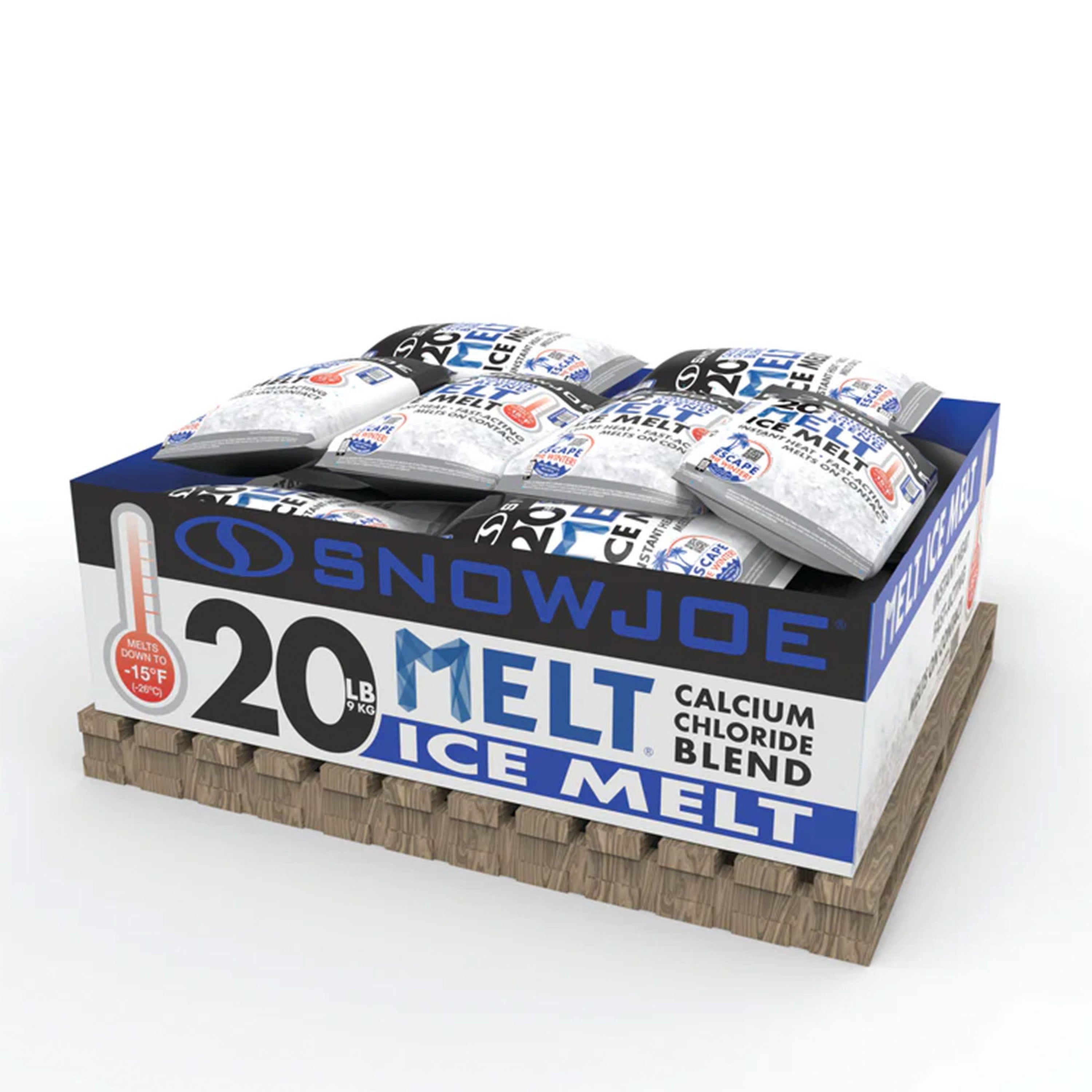 Snow Joe Calcium Chloride Ice Melt Blend Snow Removal, 20 Lbs, Blue, MELT20ESB - Smart-nests
