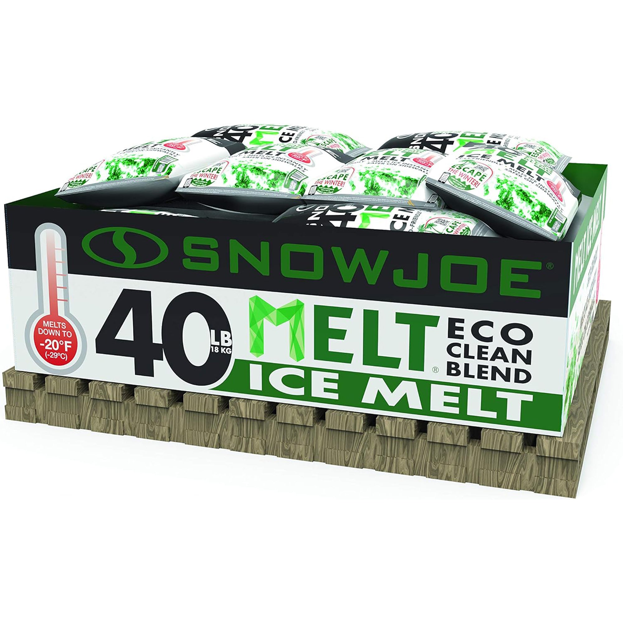 Snow Joe Eco Clean Ice Melter Blend, Safe for Concrete & Plants, 40lb, MELT40ECO - Smart-nests