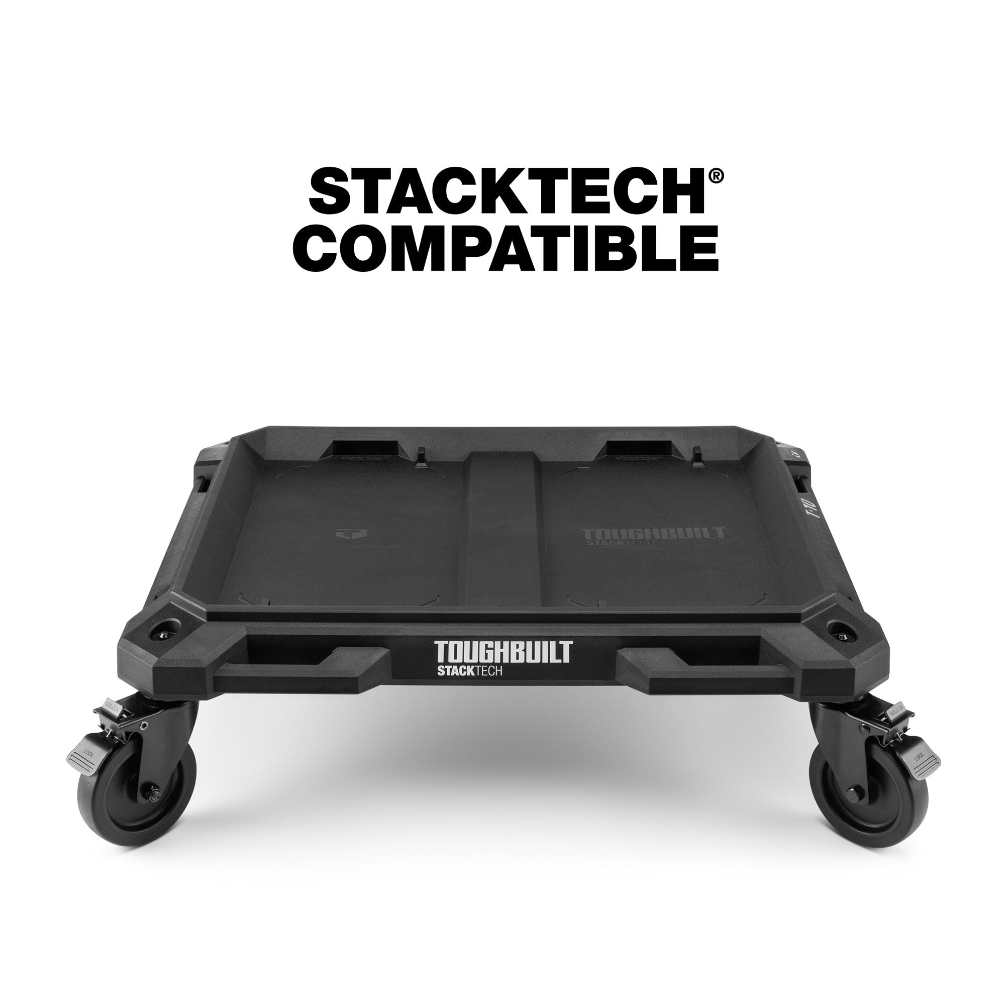 ToughBuilt 4-Wheel Cart, Rolling Dolly for StackTech Tool Boxes & Organizers - Smart-nests