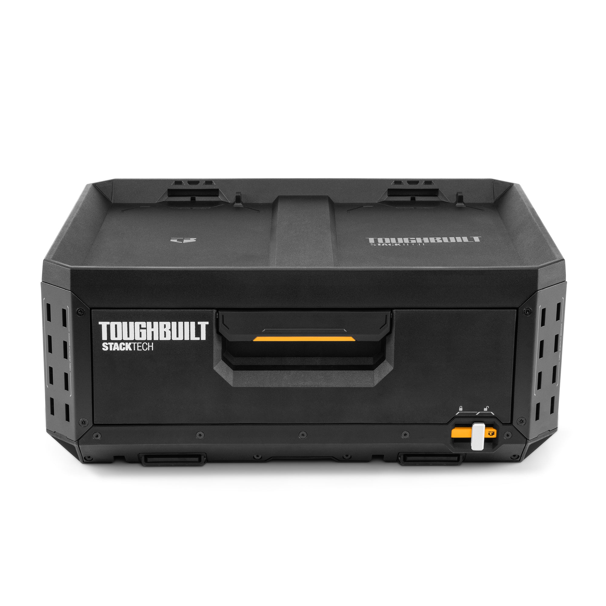 ToughBuilt StackTech 1-Drawer Tool Box, Durable Plastic Storage Organizer, Black - Smart-nests