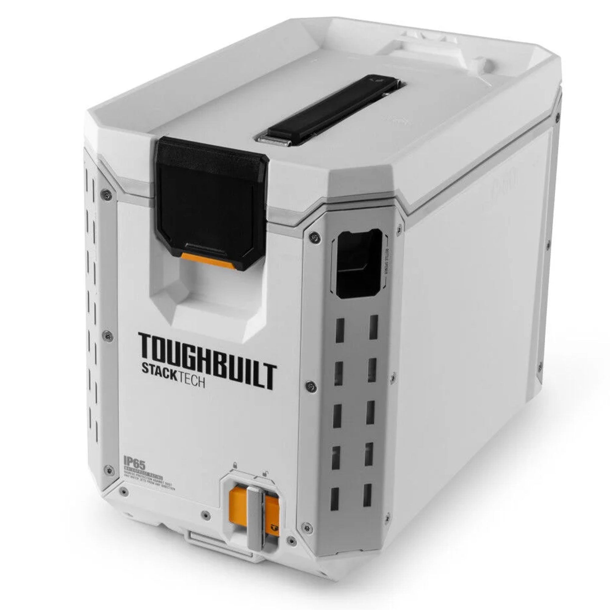 ToughBuilt StackTech Compact Cooler, Stackable 16 Qt Hard Shell Ice Chest, White - Smart-nests