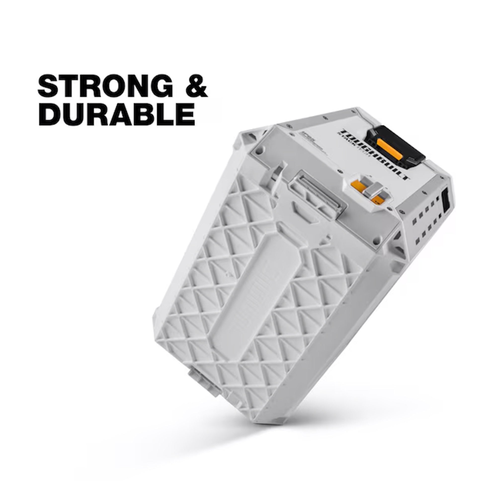 ToughBuilt StackTech Compact Cooler, Stackable 16 Qt Hard Shell Ice Chest, White - Smart-nests