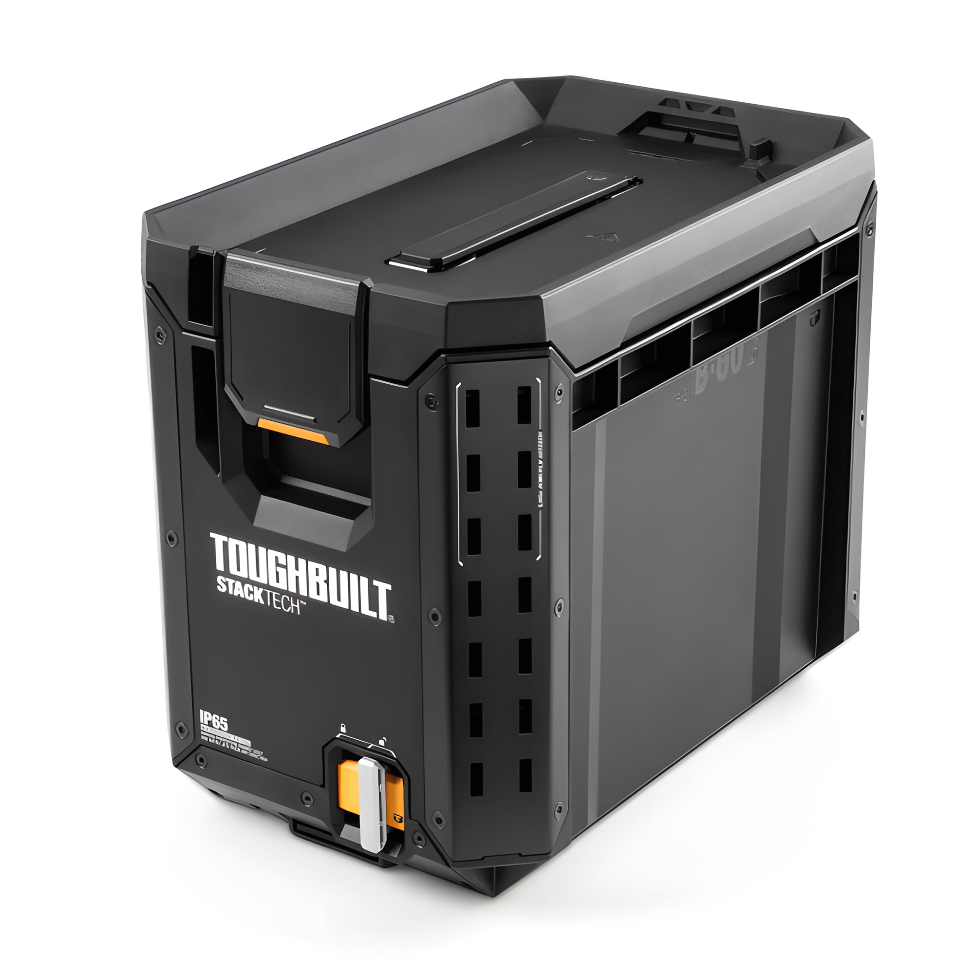 ToughBuilt StackTech Compact Tool Box Lockable Organizer with Removable Tray - Smart-nests