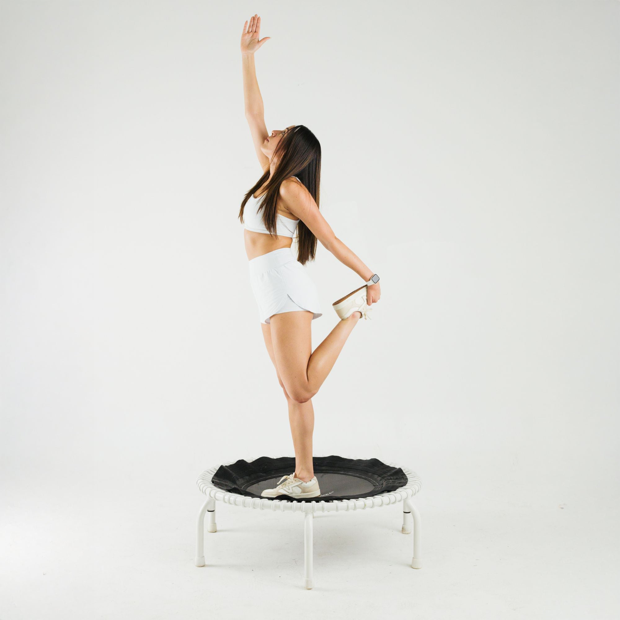 JumpSport 350 PRO Fitness Trampoline, Cardio Workout Equipment, 39 Inch, Elevate - Smart-nests