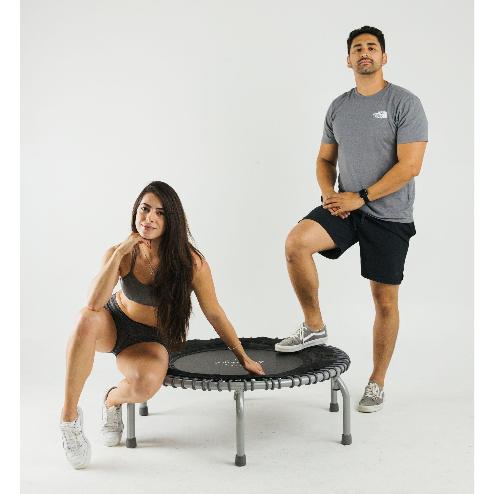 JumpSport 350 PRO Fitness Trampoline, Cardio Workout Equipment, 39", Graphite - Smart-nests