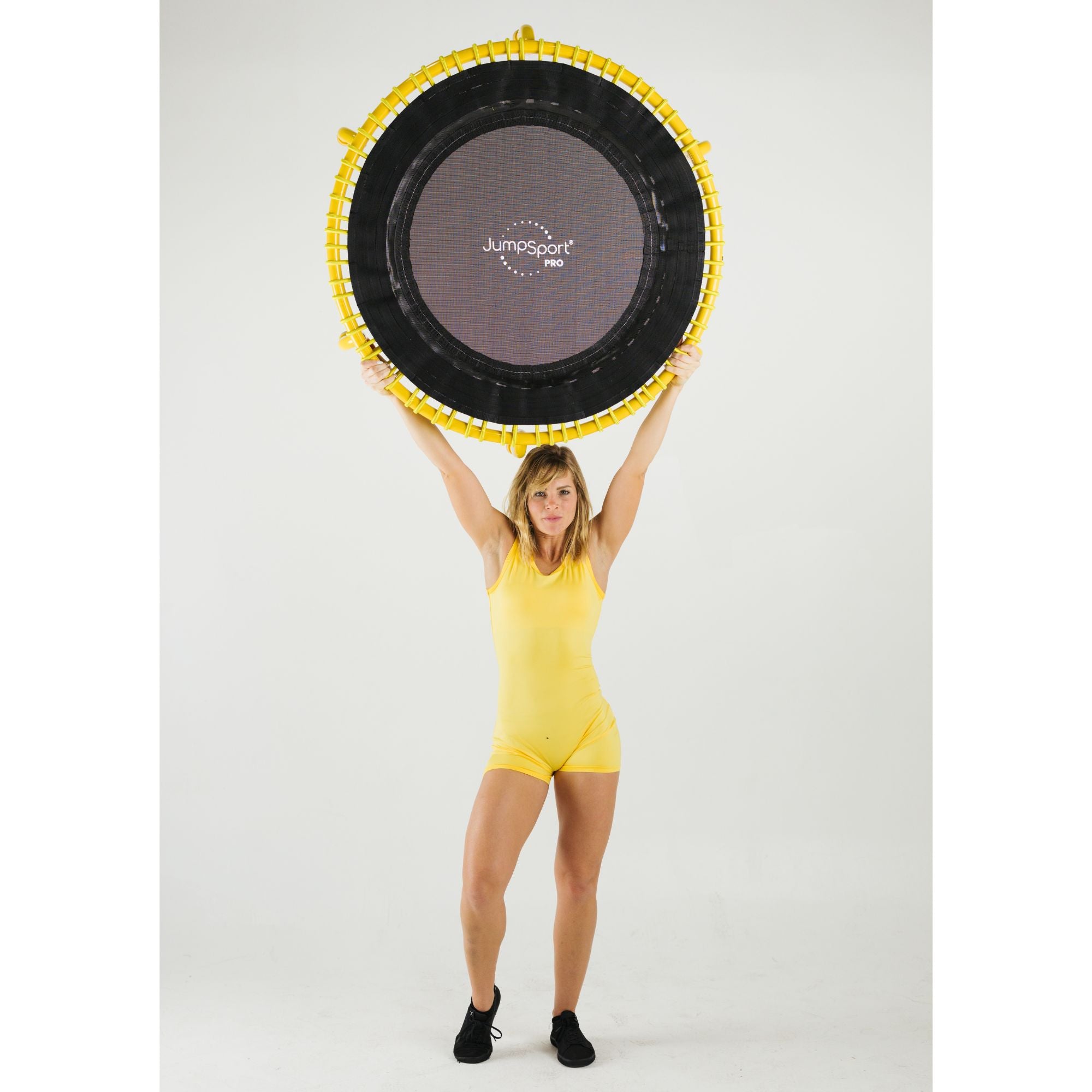JumpSport 350 PRO Fitness Trampoline, Cardio Workout Equipment, 39 Inch, Radiate - Smart-nests