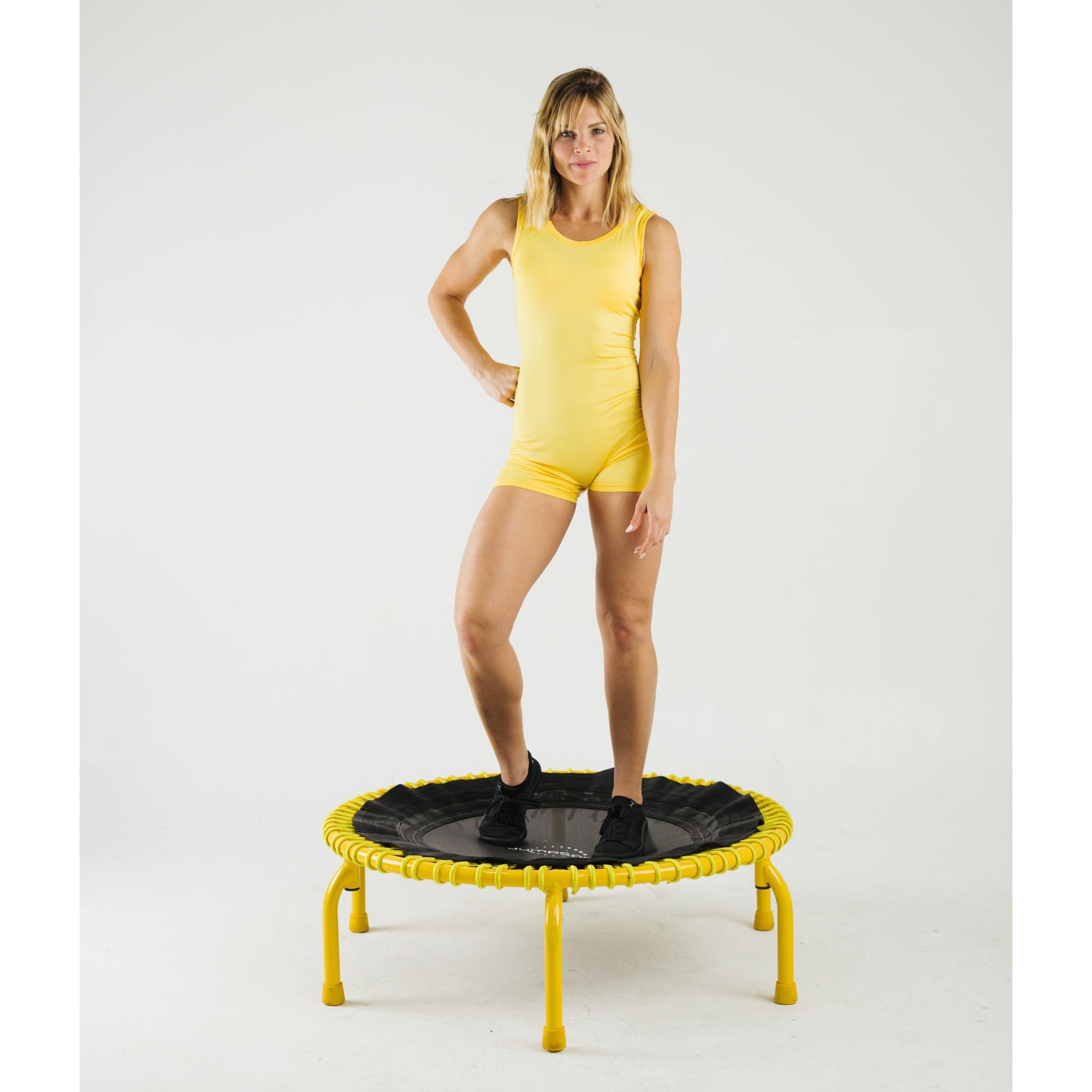 JumpSport 350 PRO Fitness Trampoline, Cardio Workout Equipment, 39 Inch, Radiate - Smart-nests