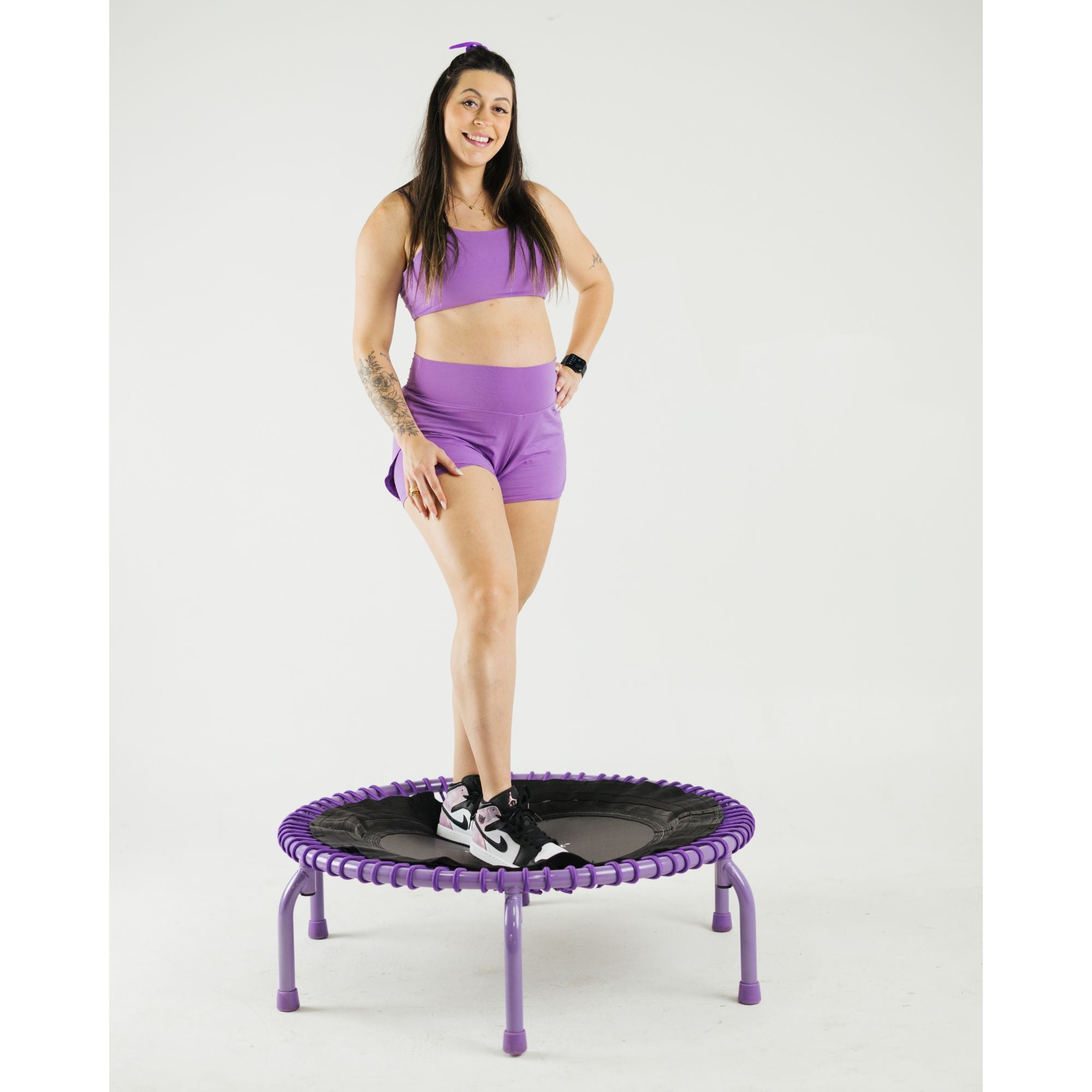 JumpSport 350 PRO Fitness Trampoline, Cardio Workout Equipment, 39 Inch, Inspire - Smart-nests