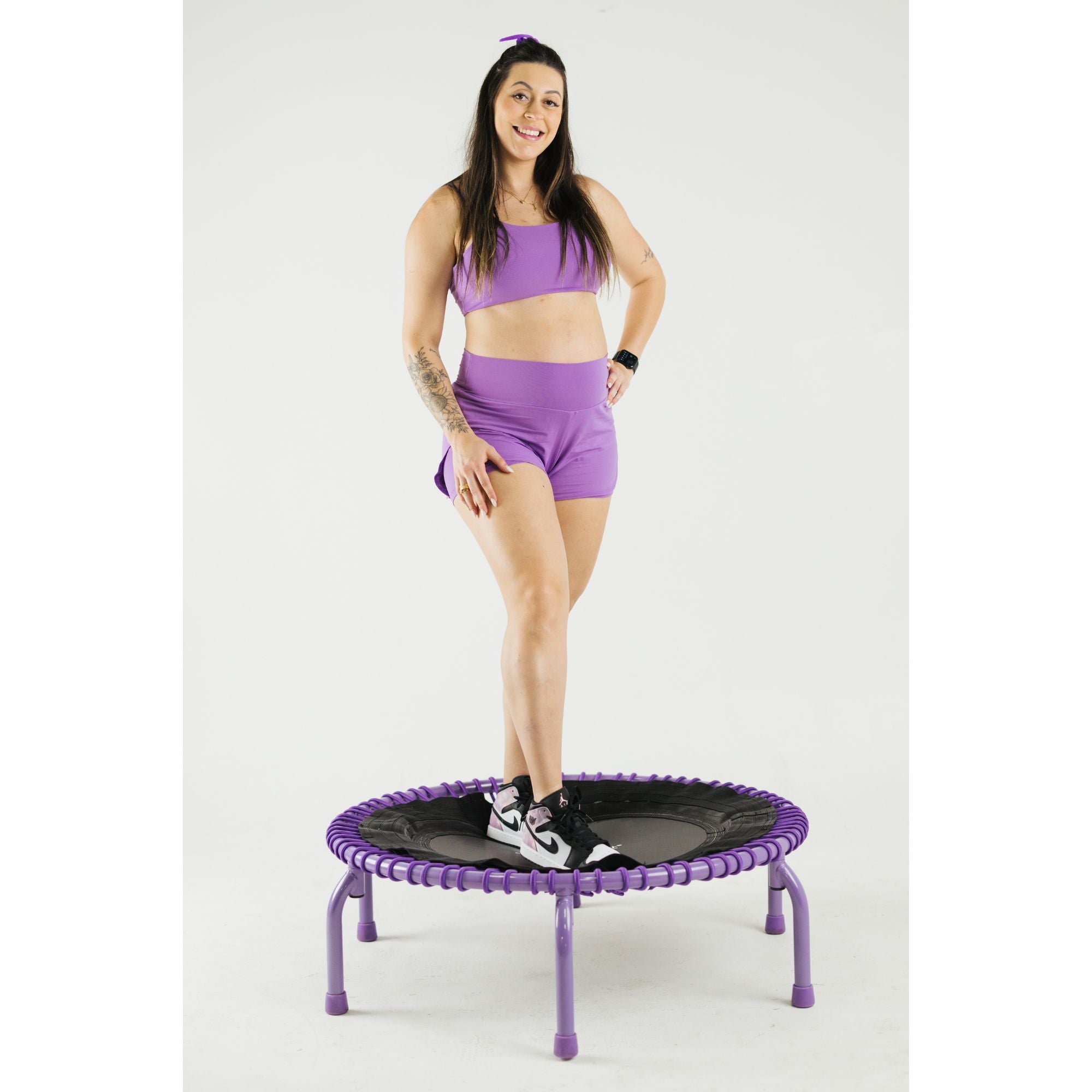 JumpSport 350 PRO Fitness Trampoline, Cardio Workout Equipment, 39 Inch, Inspire - Smart-nests