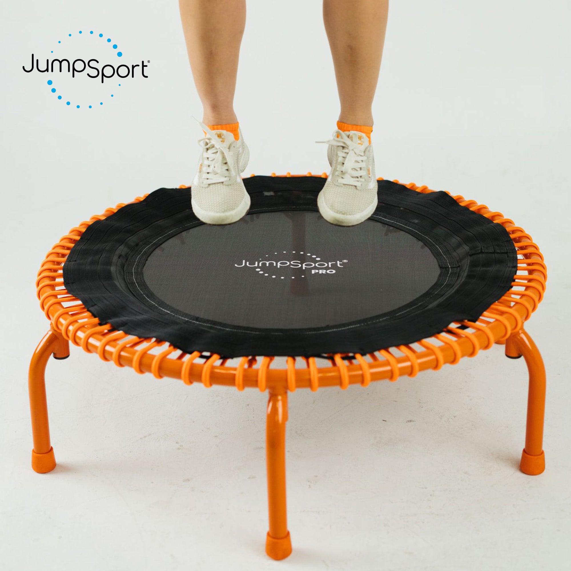 JumpSport 350 PRO Fitness Trampoline, Cardio Workout Equipment, 39 Inch, Energize - Smart-nests