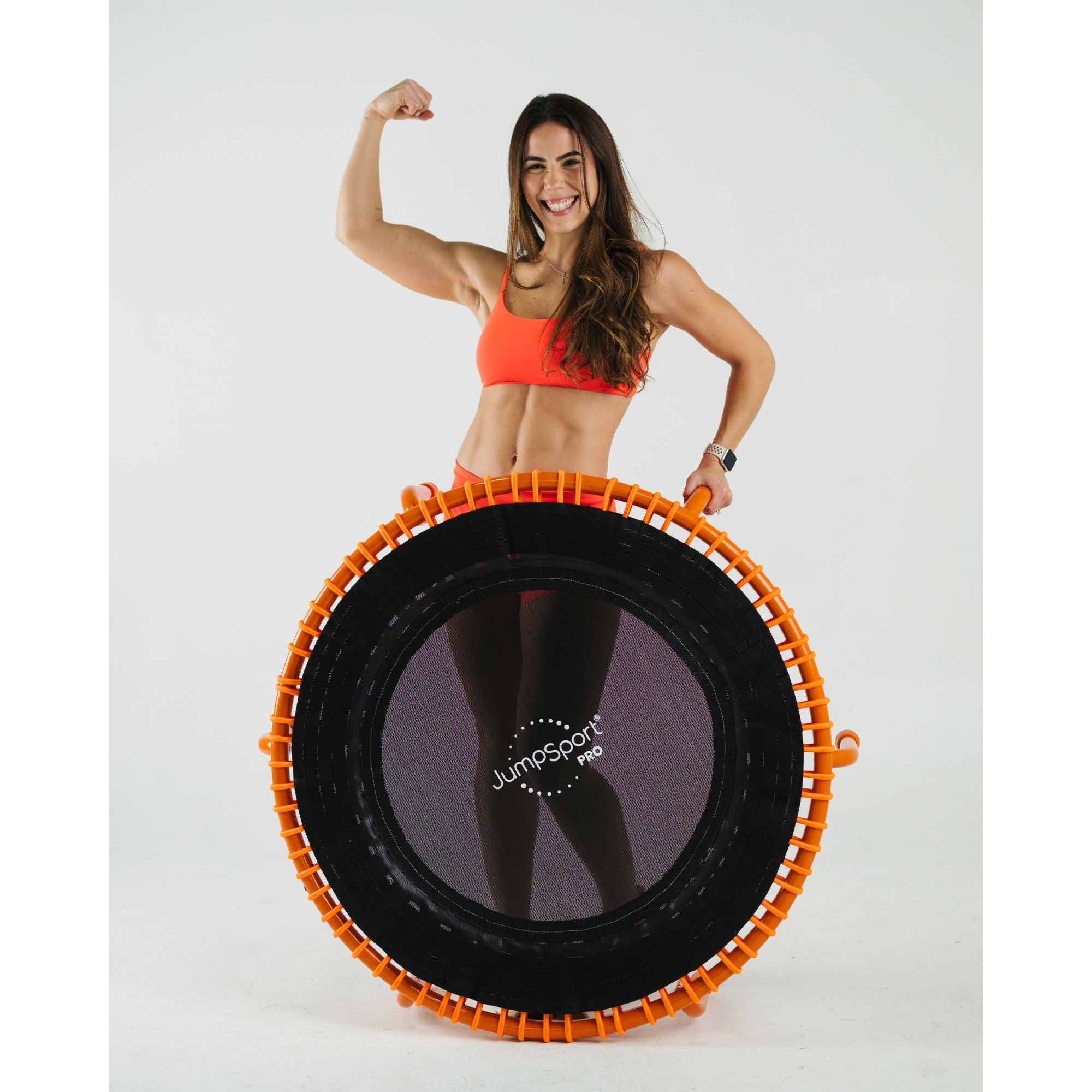 JumpSport 350 PRO Fitness Trampoline, Cardio Workout Equipment, 39 Inch, Energize - Smart-nests