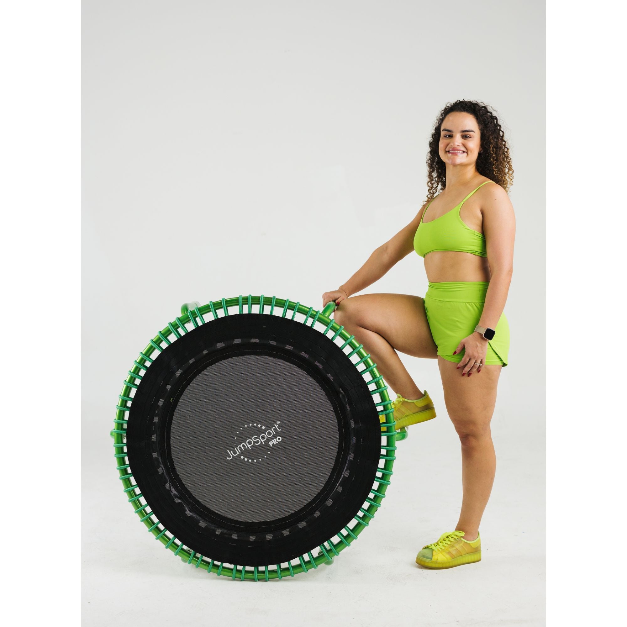 JumpSport 350 PRO Fitness Trampoline, Cardio Workout Equipment, 39 Inch, Thrive - Smart-nests