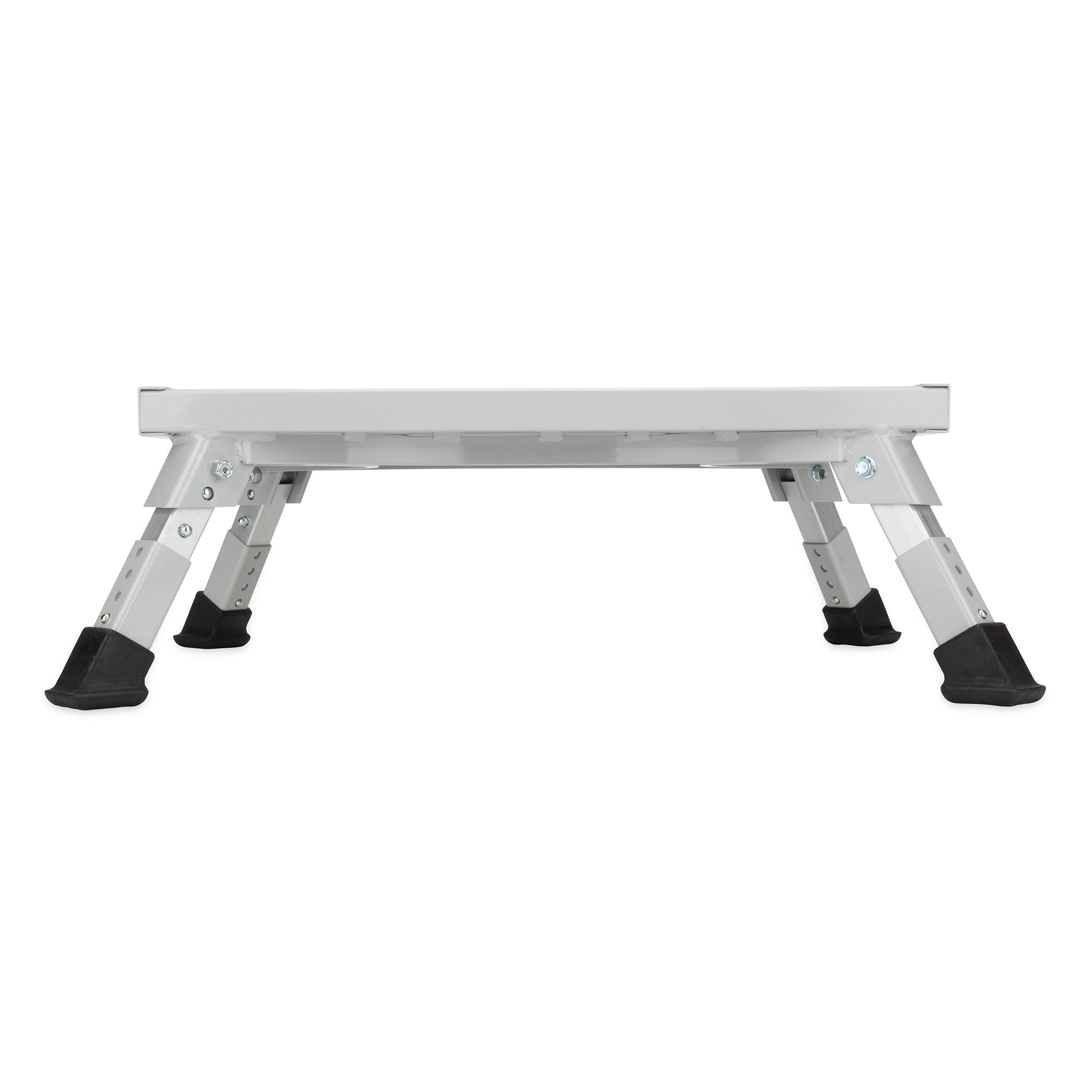 Camco Folding Aluminum Step Stool, Adjustable Height for RV and Trailers, Silver - Smart-nests