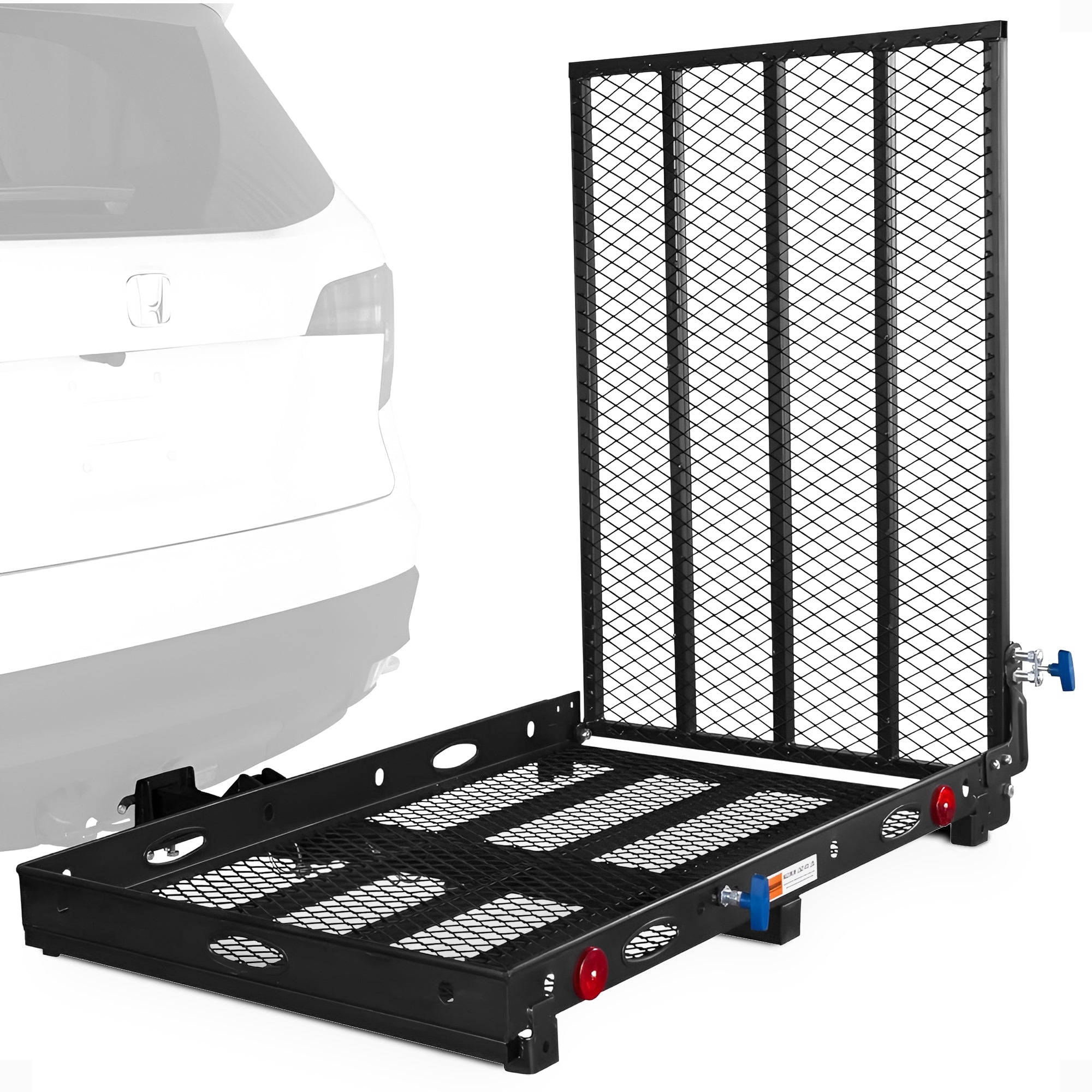 Silver Spring Folding Steel Scooter/Wheelchair Carrier with Ramp & Hitch Mount