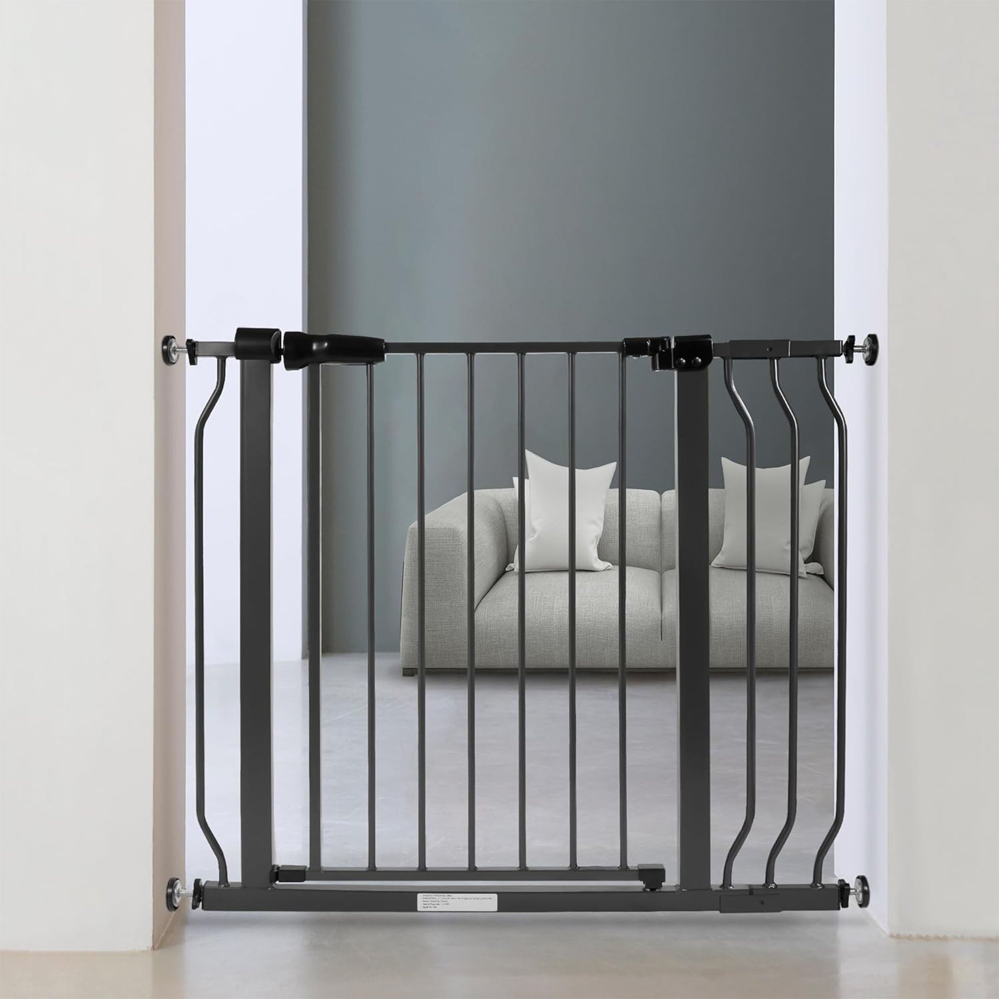BalanceFrom Walk Thru Safety Gate, Baby & Pet, Doorways, Hallways, 30”, Graphite - Smart-nests