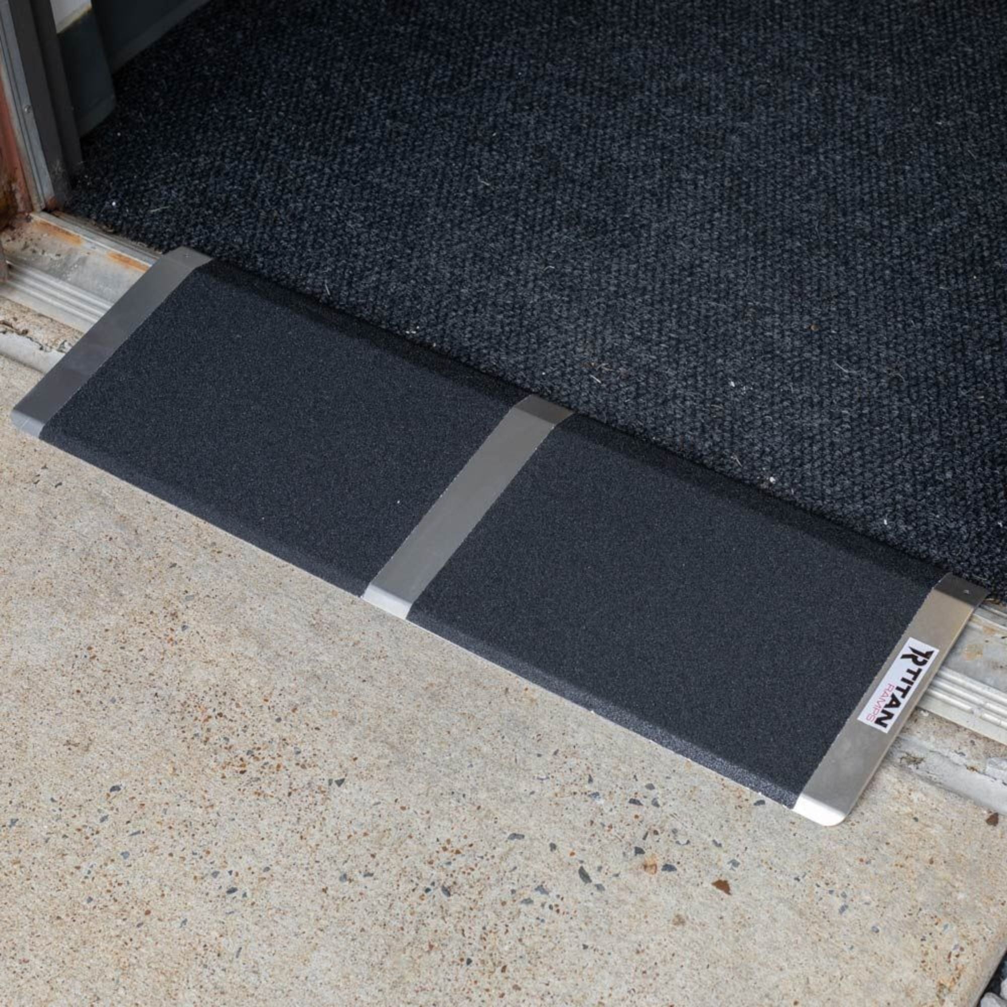 Titan Ramps 10 Inch Aluminum Threshold Ramp for Doorways, or Raised Landings