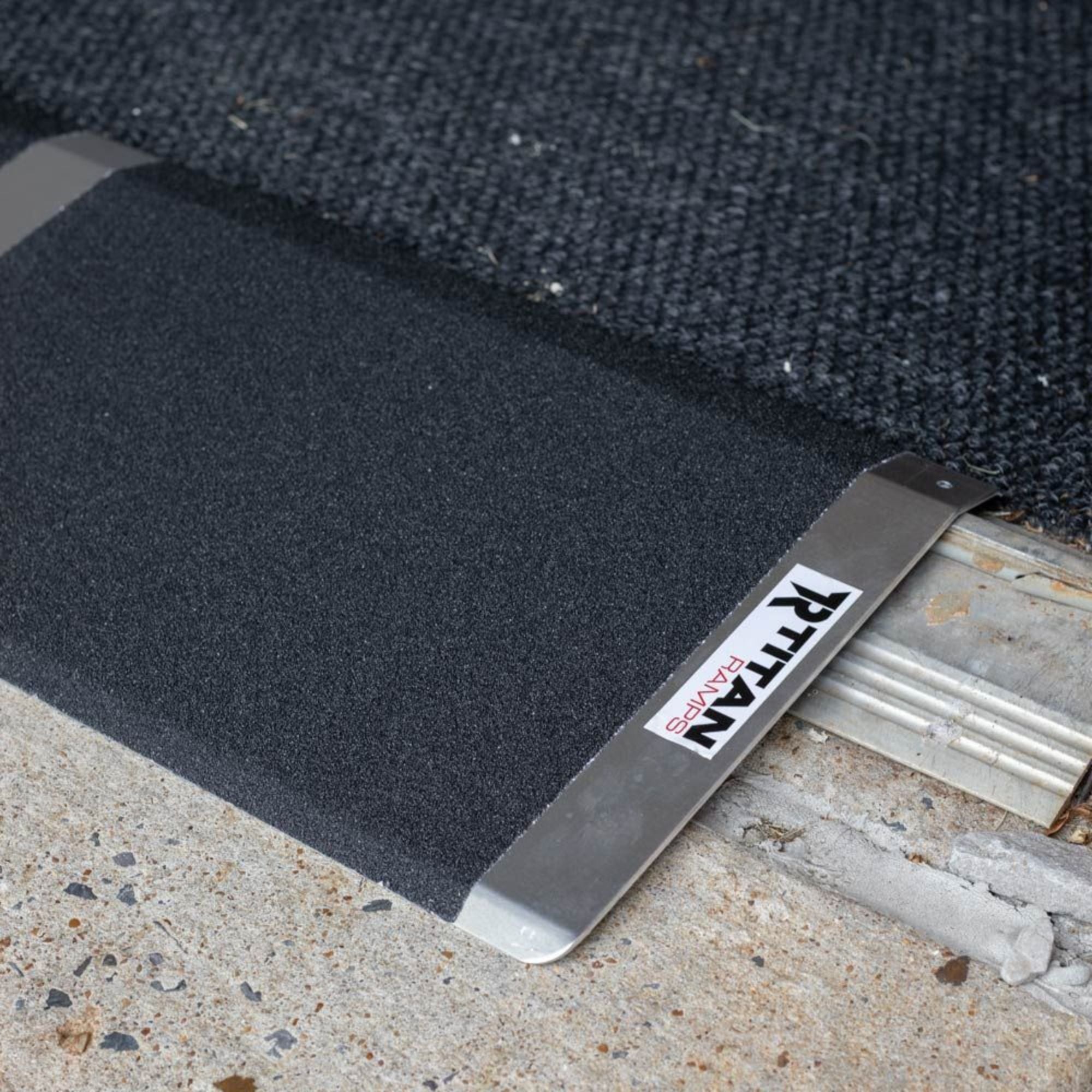Titan Ramps 10 Inch Aluminum Threshold Ramp for Doorways, or Raised Landings