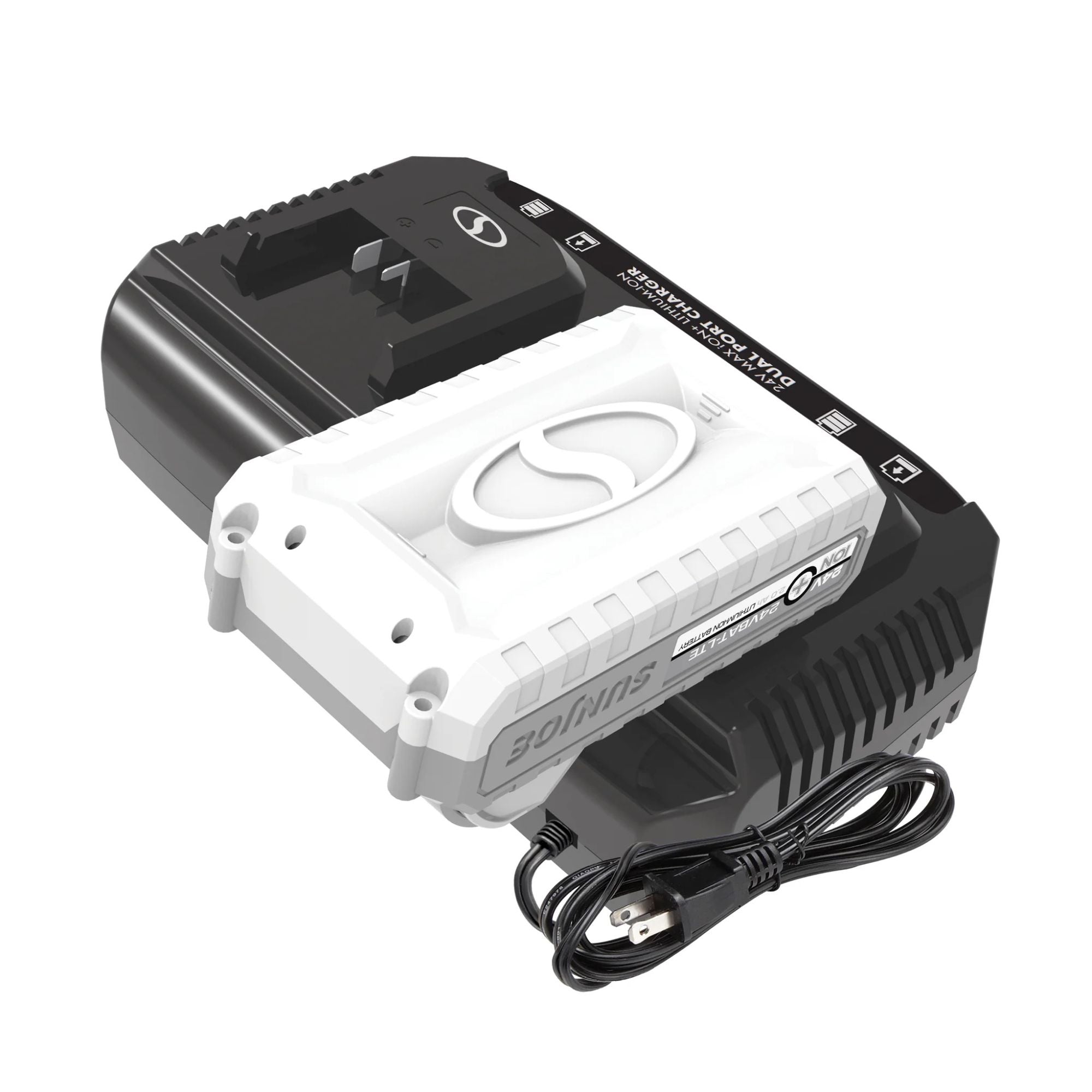 Snow Joe 24V IONMAX Dual Port Quick Charge Docking Station Charger, 24VCHRG-DPC - Smart-nests