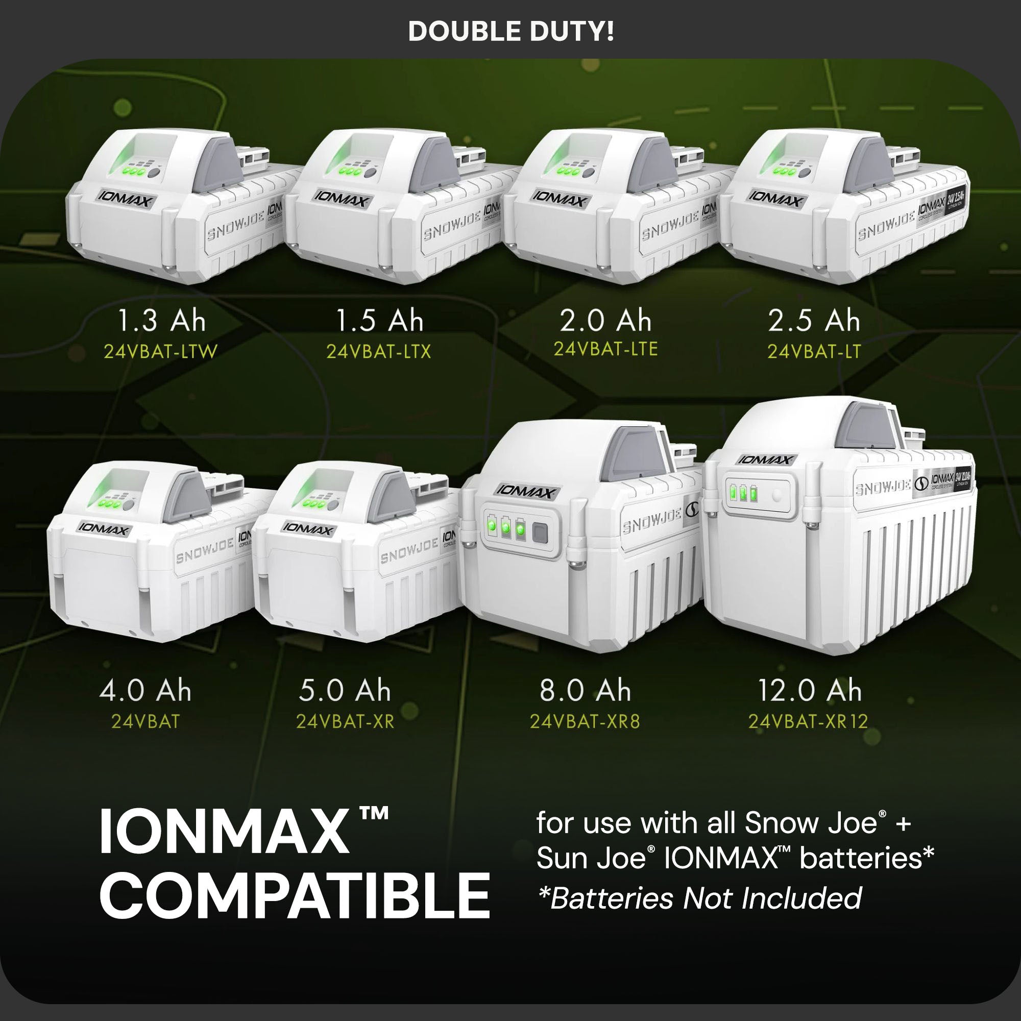 Snow Joe 24V IONMAX Dual Port Quick Charge Docking Station Charger, 24VCHRG-DPC - Smart-nests