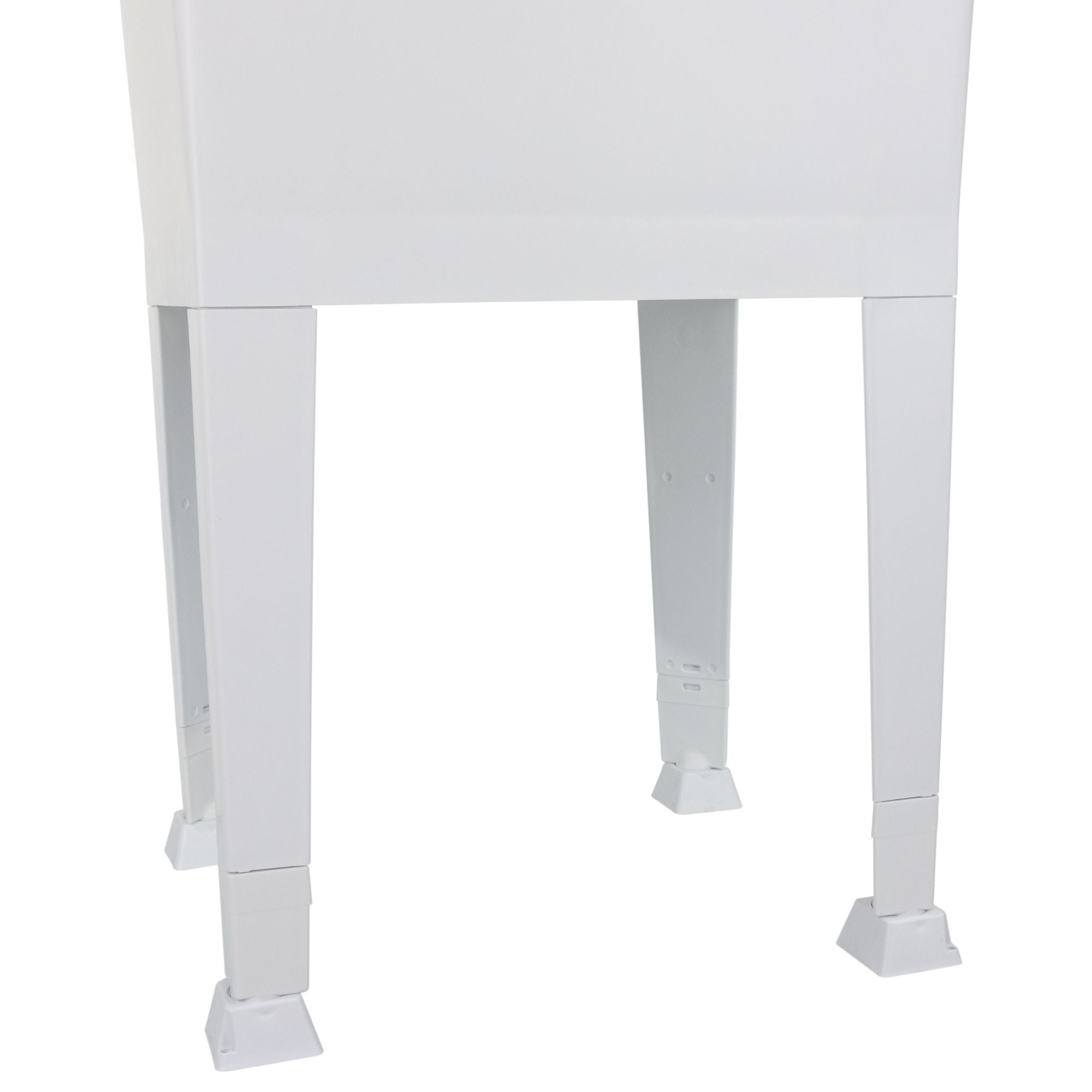 Utility Sink Heavy Duty Freestanding Utility Tub Sink, 24 x 24 Inches, White - Smart-nests