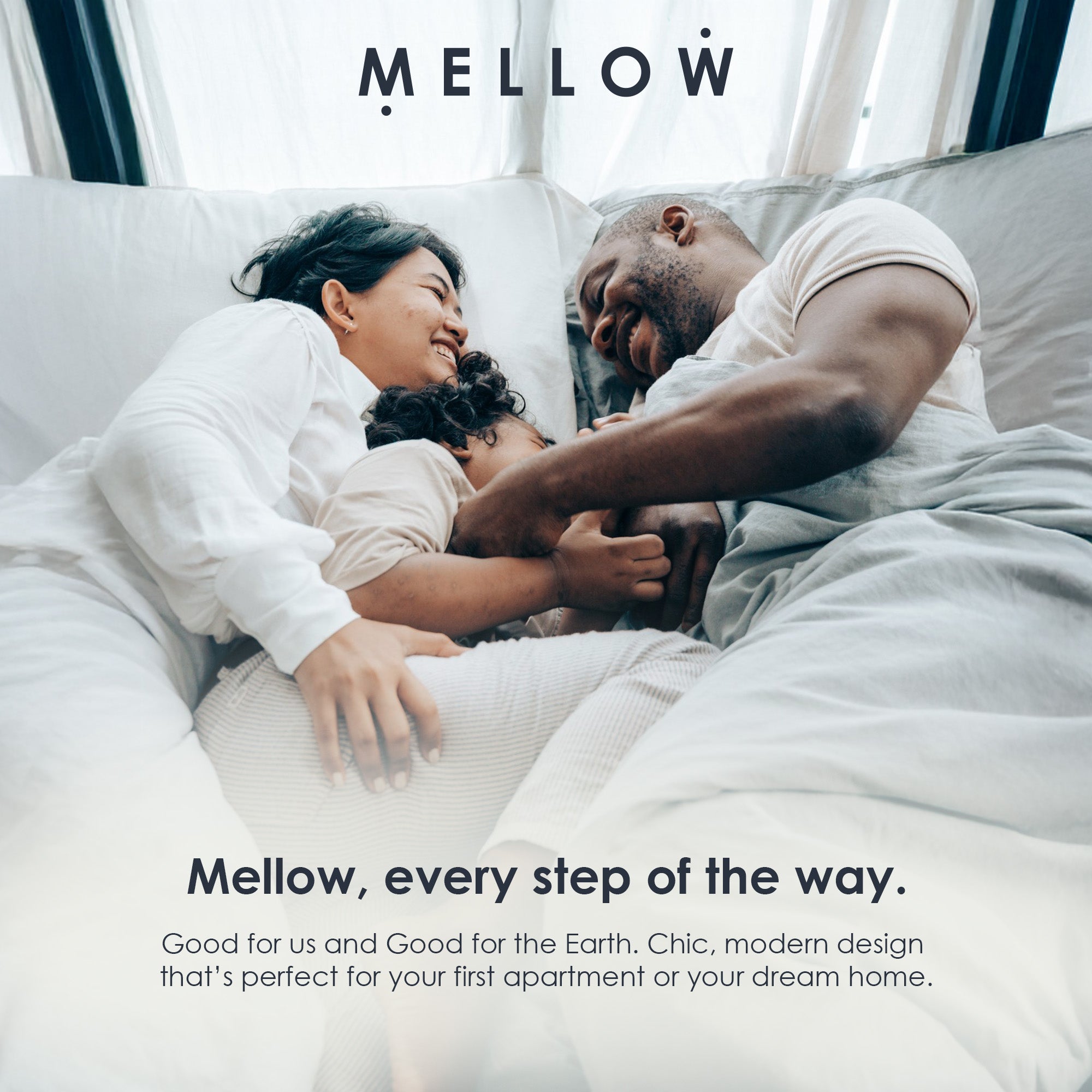 Mellow KERT Metal and Wood Platform Bed Frame with Upholstered Headboard, Full - Smart-nests