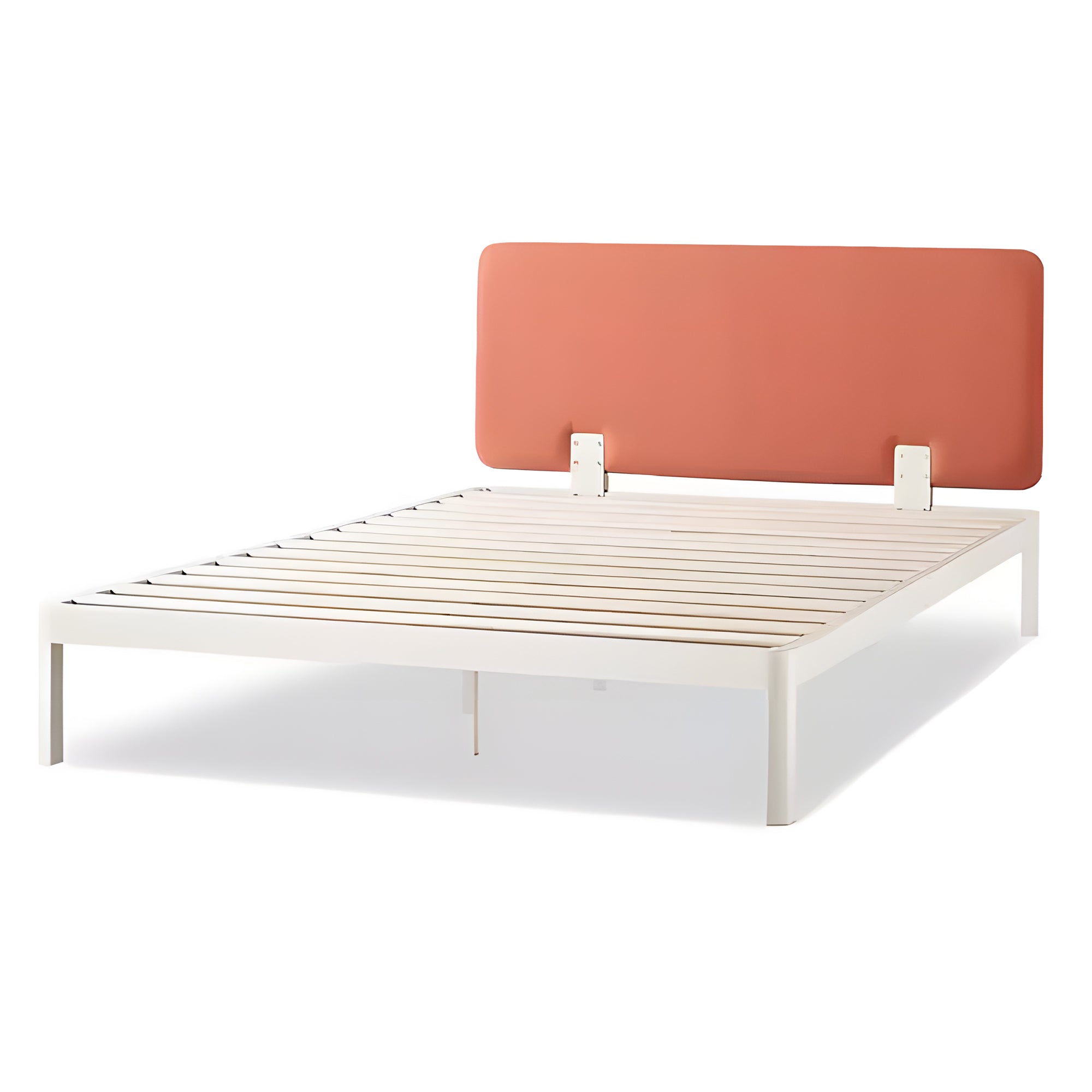 Mellow KERT Metal and Wood Platform Bed Frame with Upholstered Headboard, King - Smart-nests