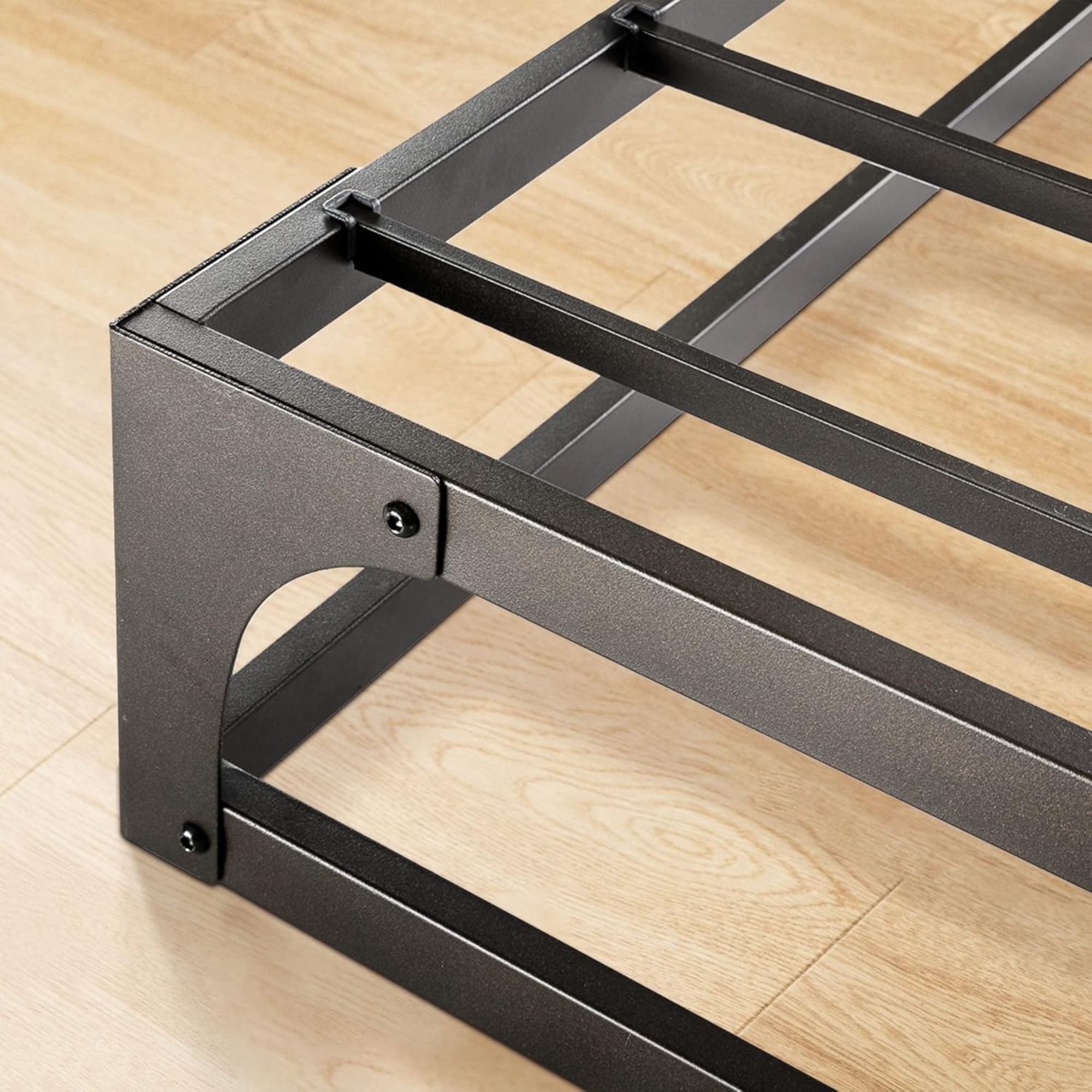 Mellow Ace of Base Metal Platform Low Profile Bed Frame, Hinged 9 Inch, King - Smart-nests