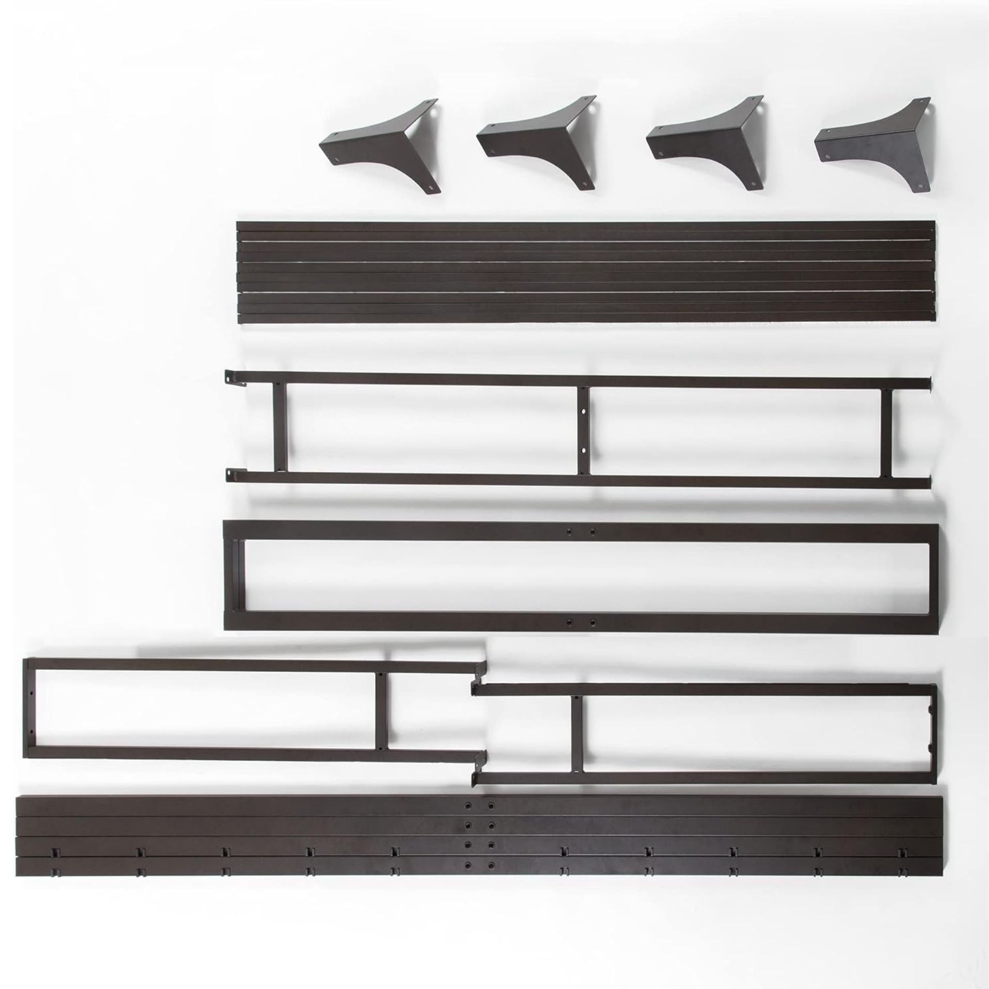 Mellow Ace of Base Metal Platform Low Profile Bed Frame, Hinged 12 Inch, Queen - Smart-nests