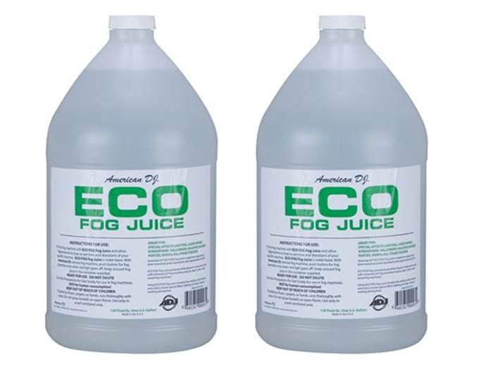 (2) AMERICAN DJ ECO-FOG/G Gallons of Fog/Smoke/Haze Machine Refill Liquid Juice - Smart-nests