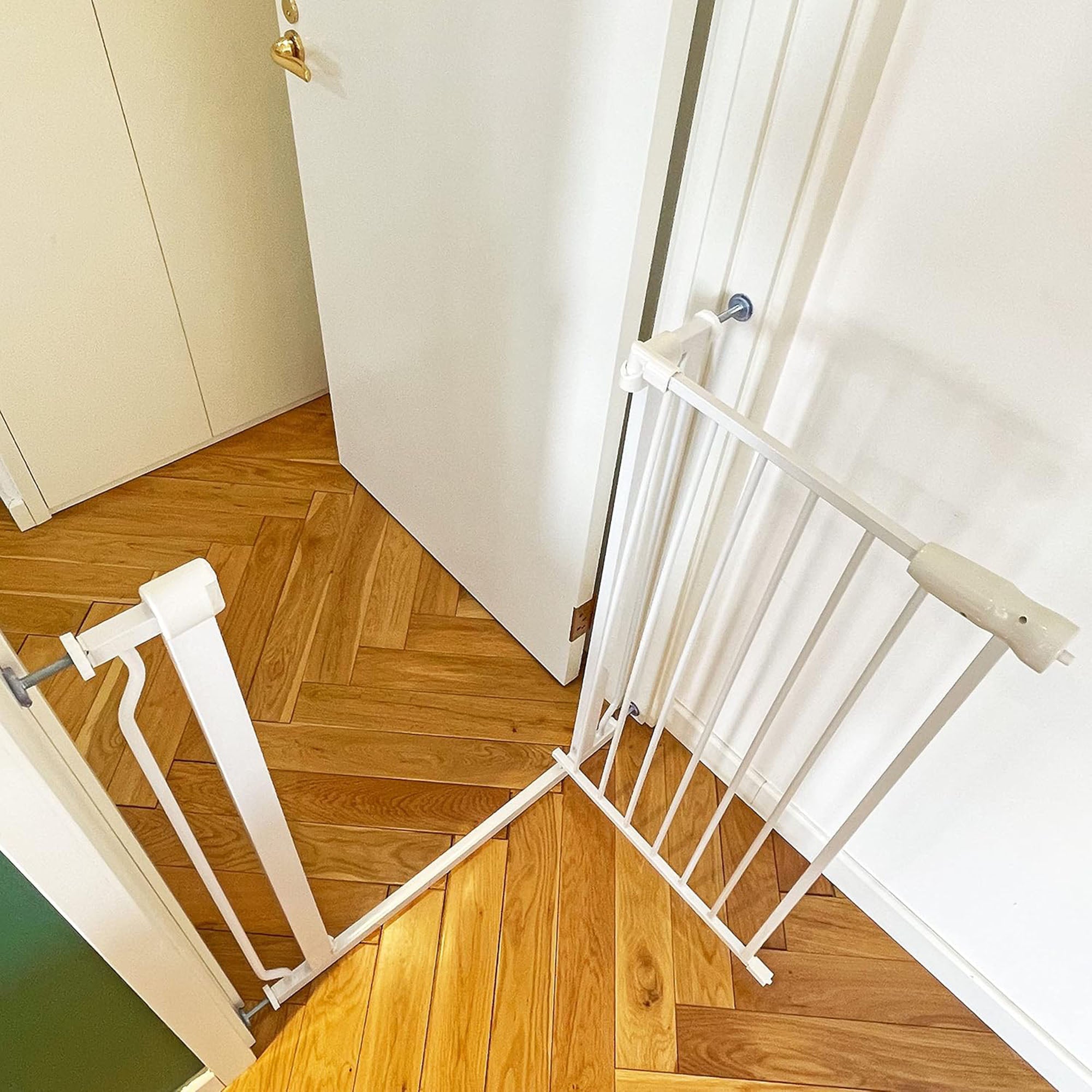 BalanceFrom Walk Thru Safety Gate, Fits 29.1-33.8" Openings, 36” Tall, White - Smart-nests