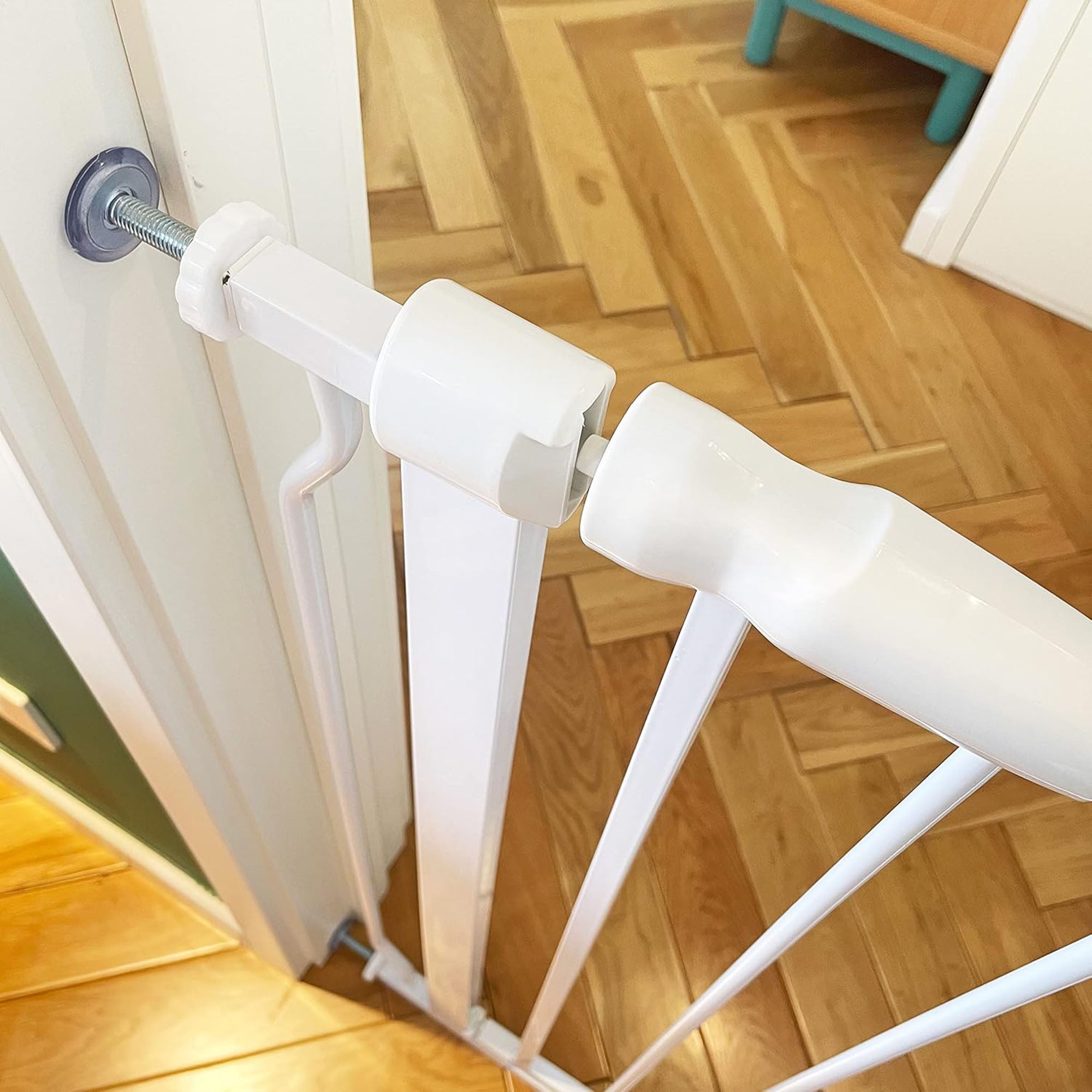 BalanceFrom Walk Thru Safety Gate, Fits 29.1-33.8" Openings, 36” Tall, White - Smart-nests
