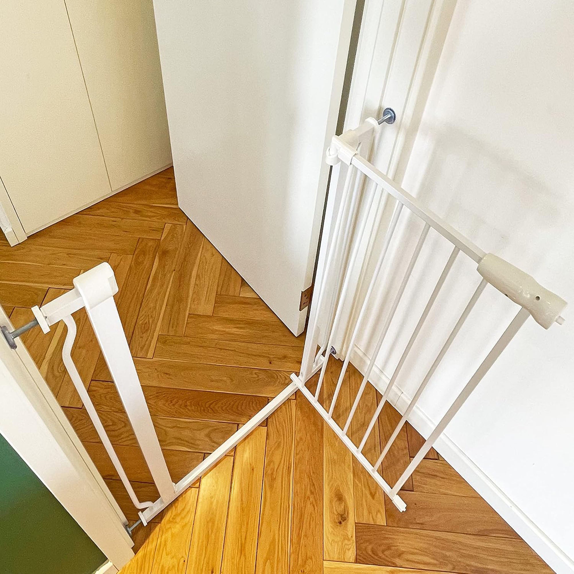 BalanceFrom Walk Thru Safety Gate, Fits 29.1-33.8" Openings, 36” Tall, White - Smart-nests