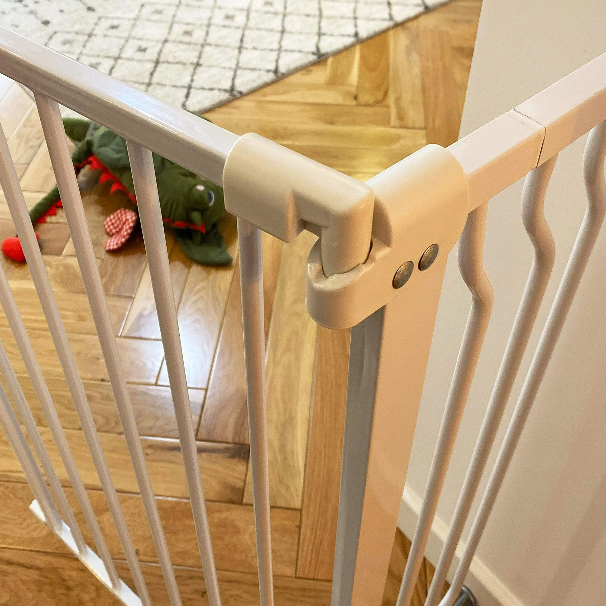 BalanceFrom Walk Thru Safety Gate, Fits 29.1-43.3" Openings, 36” Tall, White - Smart-nests