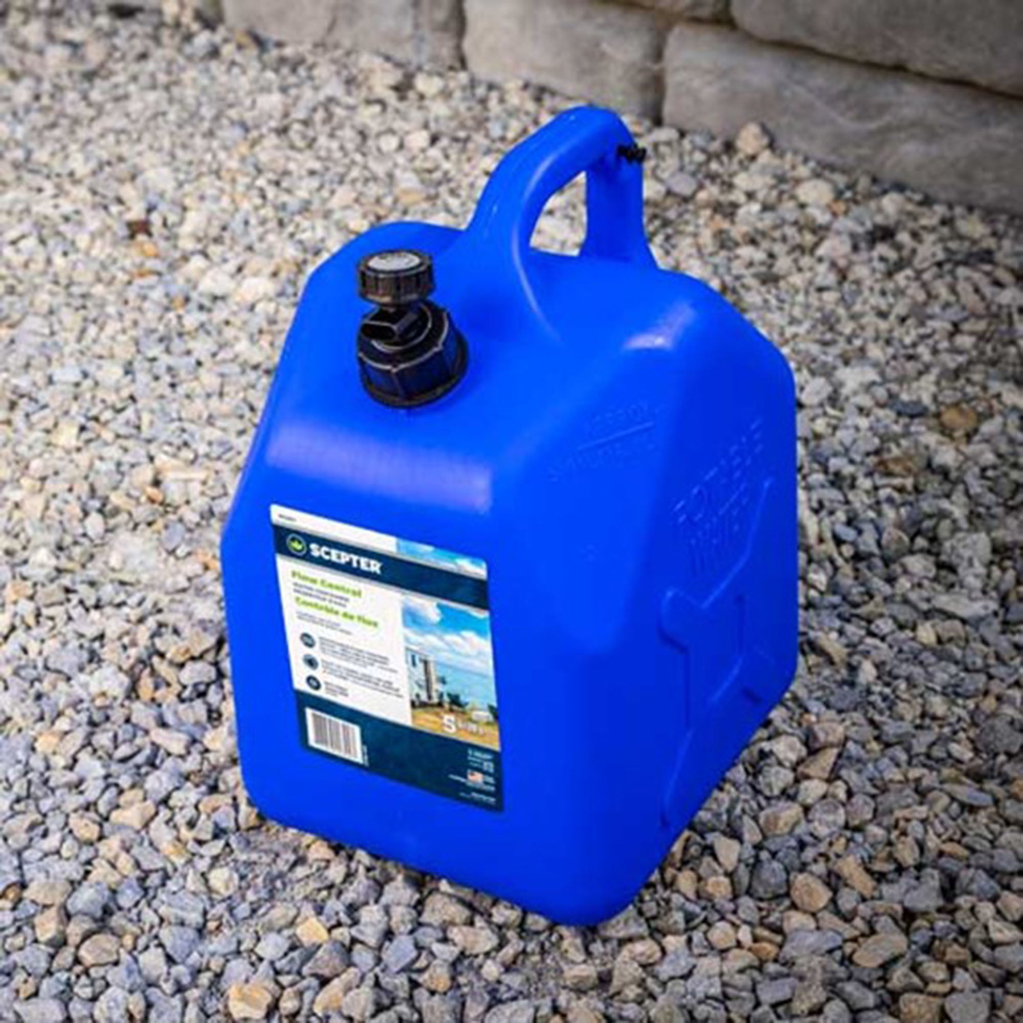 Scepter 5 Gallon Leak Proof Water Jug Storage Container & Handle, Spigot, 4 Pack - Smart-nests