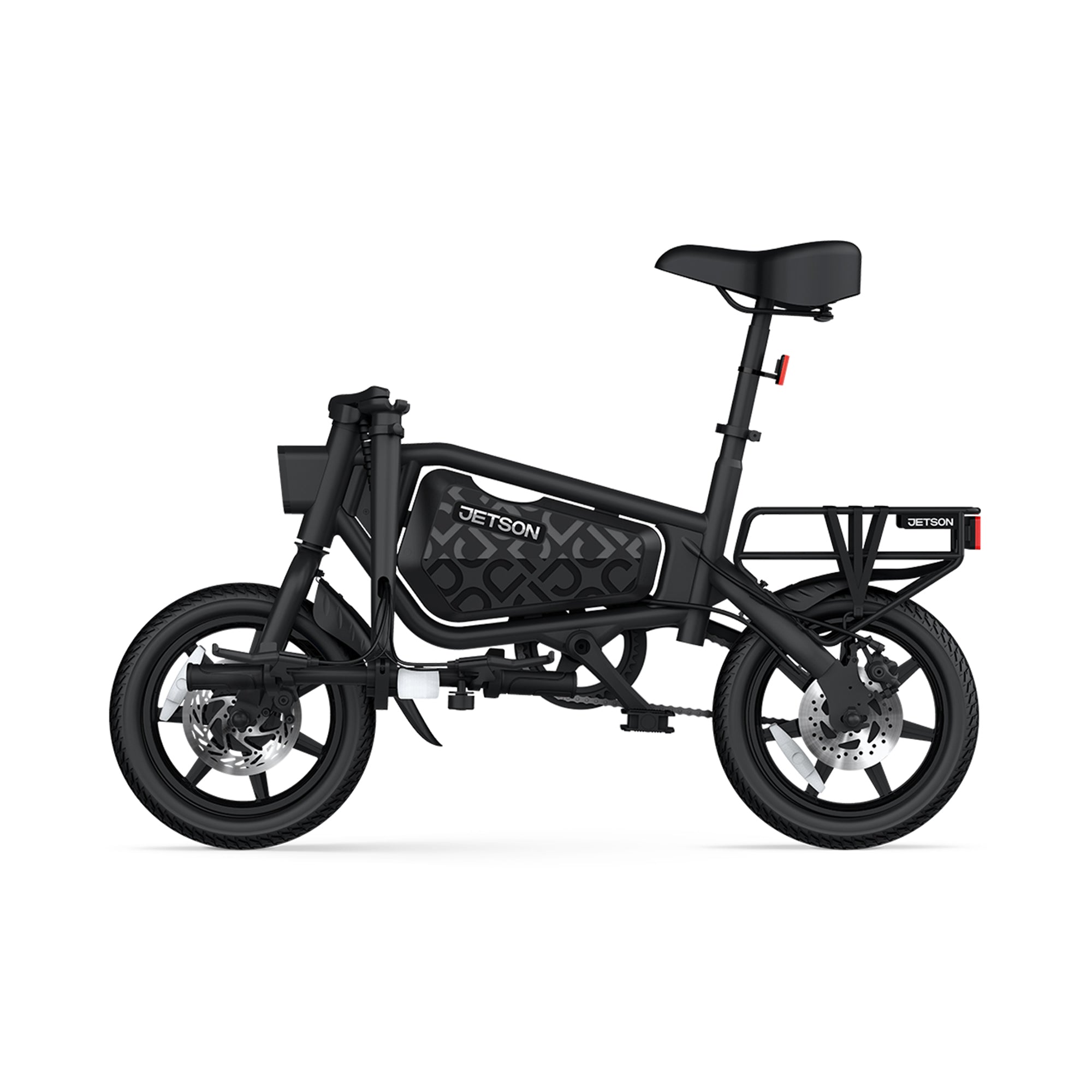 Jetson Bolt Pro Max Electric Folding Bike,14 Inch Wheels, 15.5 MPH Speed, Black - Smart-nests