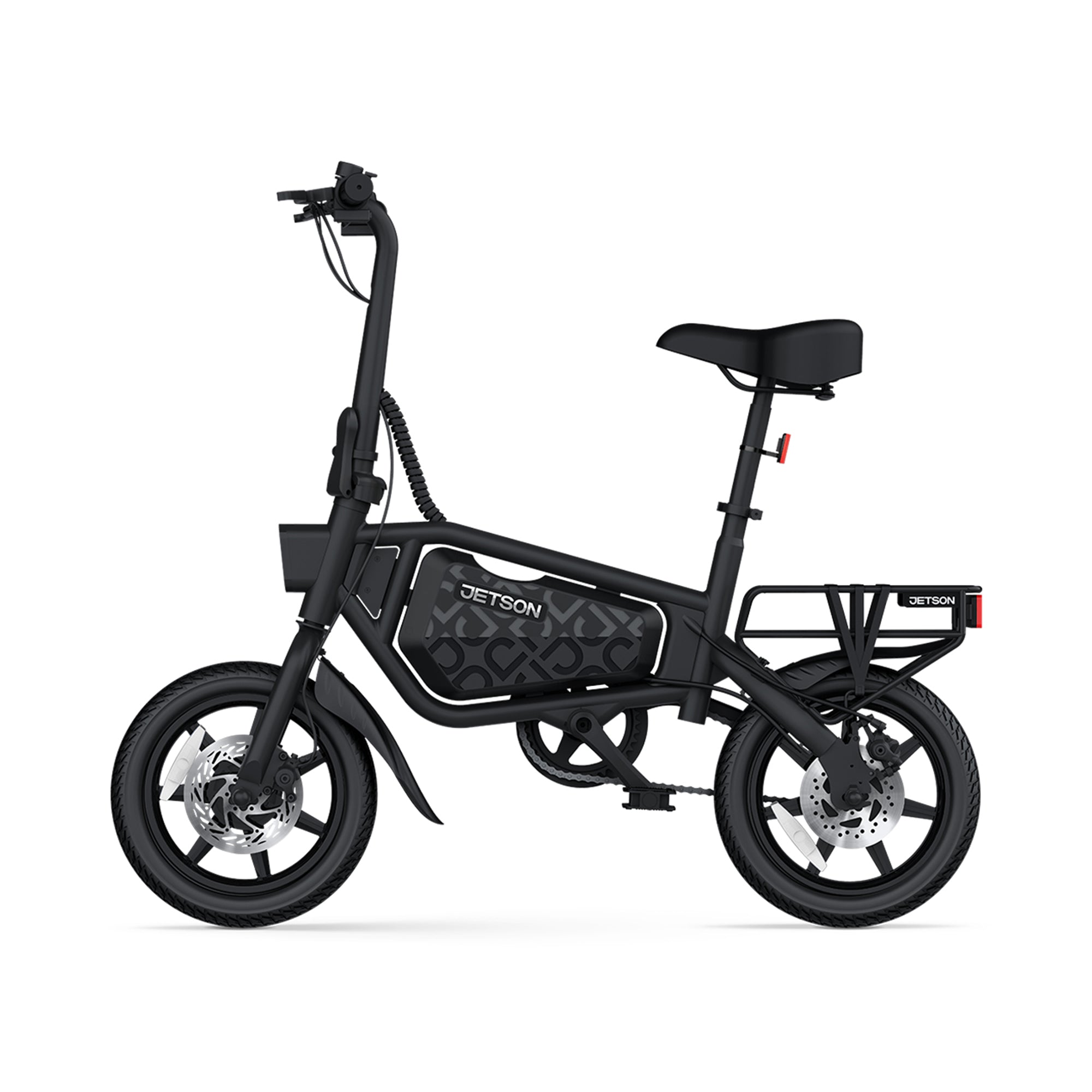 Jetson Bolt Pro Max Electric Folding Bike,14 Inch Wheels, 15.5 MPH Speed, Black - Smart-nests