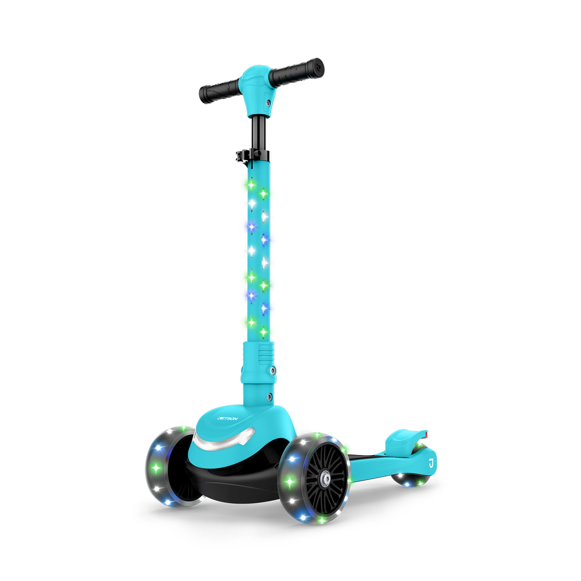 Jetson Jupiter Mini 3 Wheel Light-Up Kick Scooter, Adjustable Handlebar, Blue - Smart-nests
