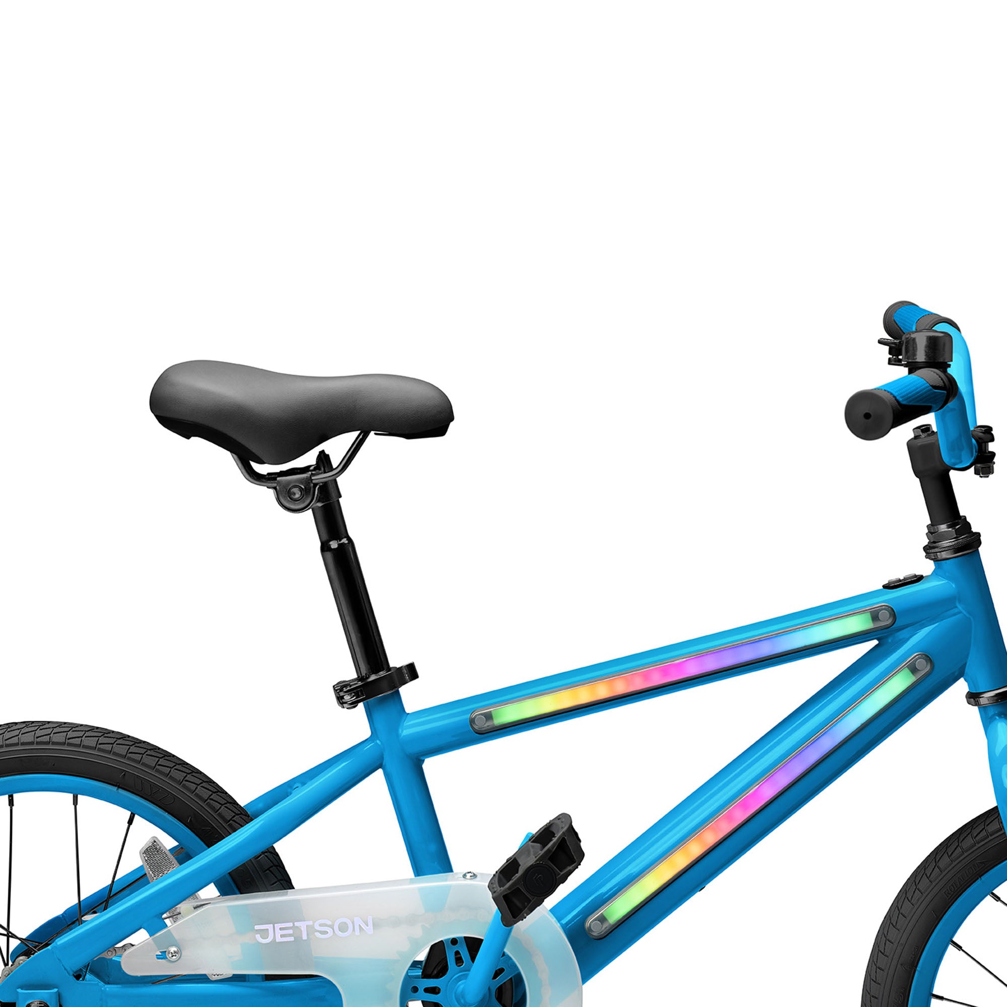 Jetson Light Rider 16" LED Kids Bike with Coaster Brakes, Training Wheels, Blue - Smart-nests