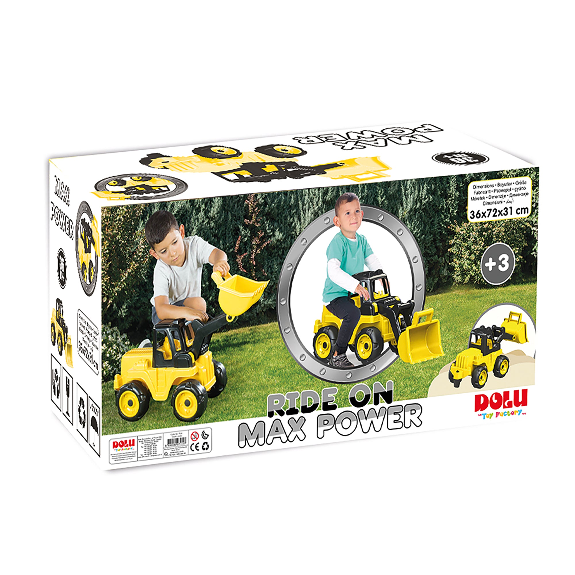 Dolu Excavator Super Loader Construction Toy Truck Vehicle, Kids Ages 3+, Yellow - Smart-nests