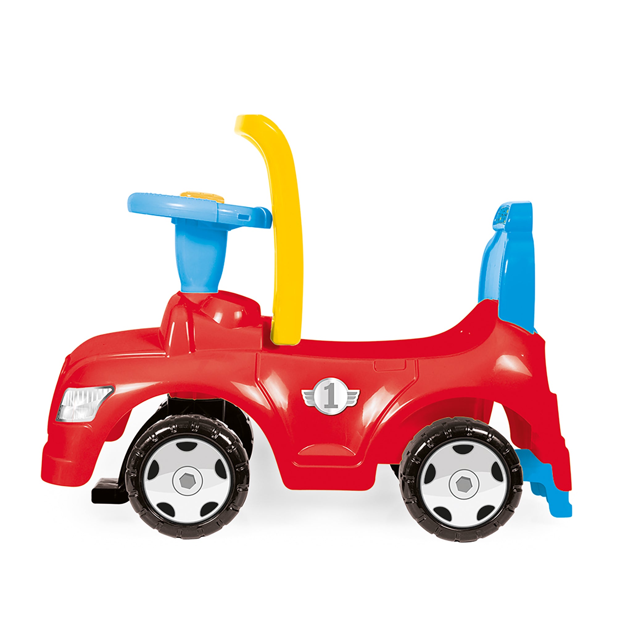 Dolu 2-in-1 Step Car Ride-On Toy and Walker, with Under-Seat Storage Compartment - Smart-nests