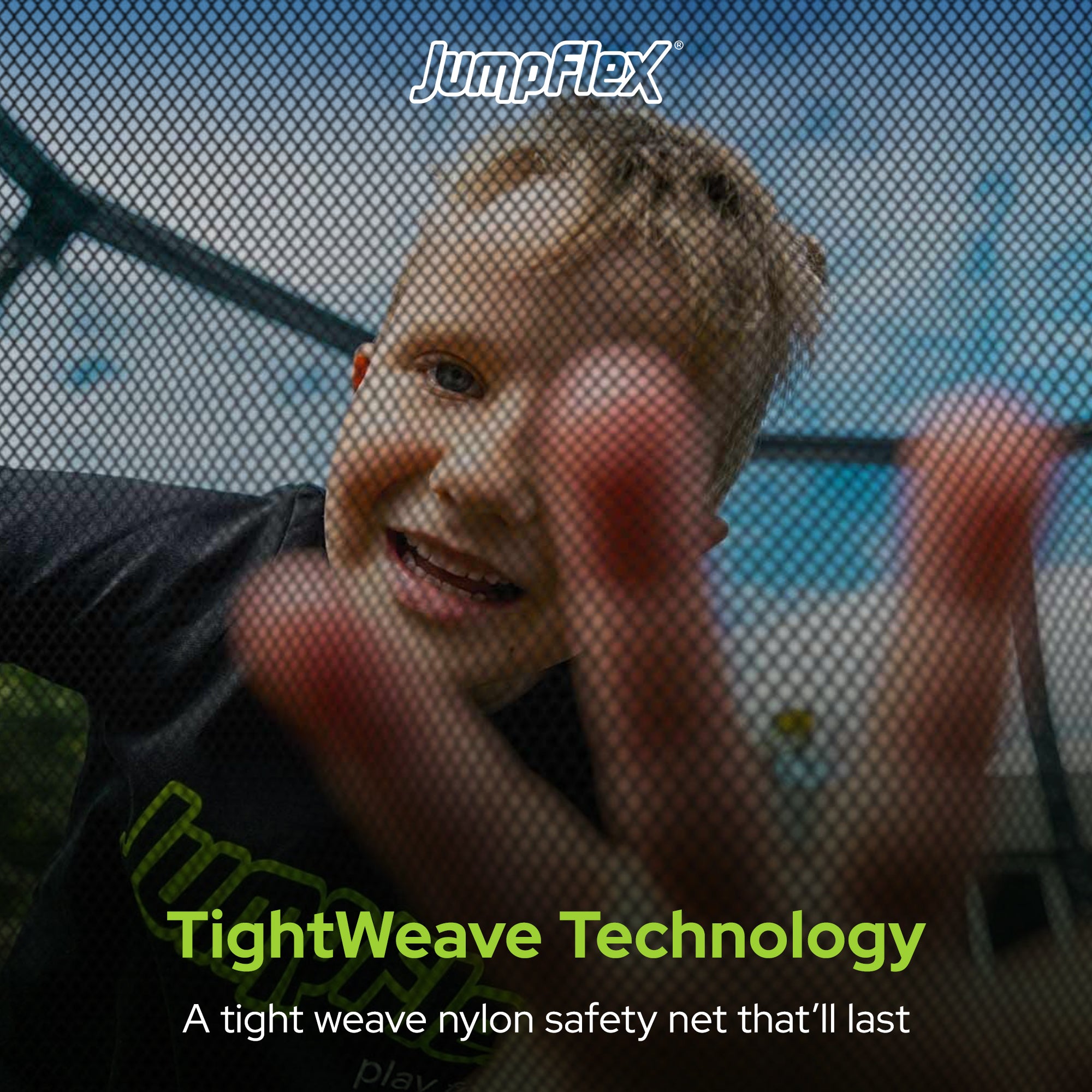 Jumpflex FLEX 12' Round Trampoline, Outdoor Play Equipment & Safety Net & Ladder - Smart-nests