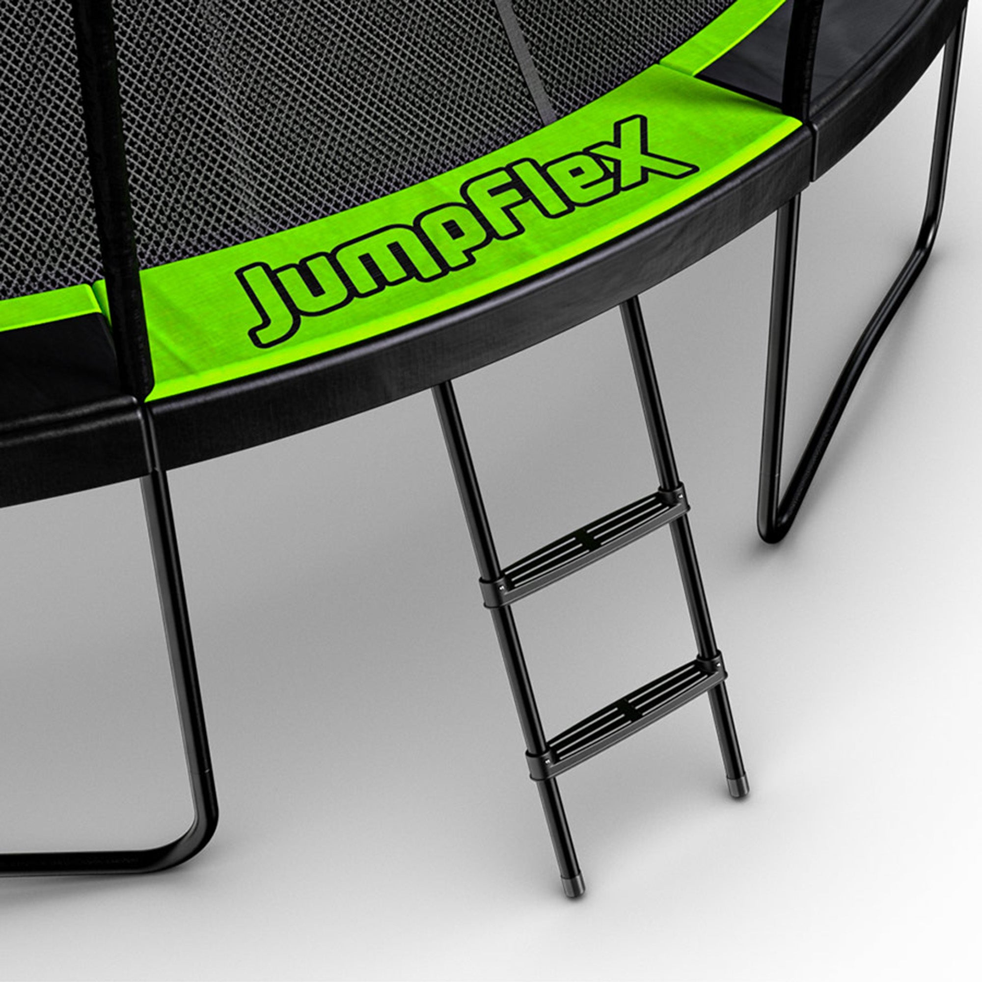 Jumpflex FLEX 12' Round Trampoline, Outdoor Play Equipment & Safety Net & Ladder - Smart-nests
