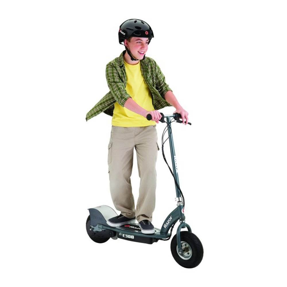 Razor E300 Ride-On 24V High-Torque Motorized Electric Powered Scooter, Gray - Smart-nests