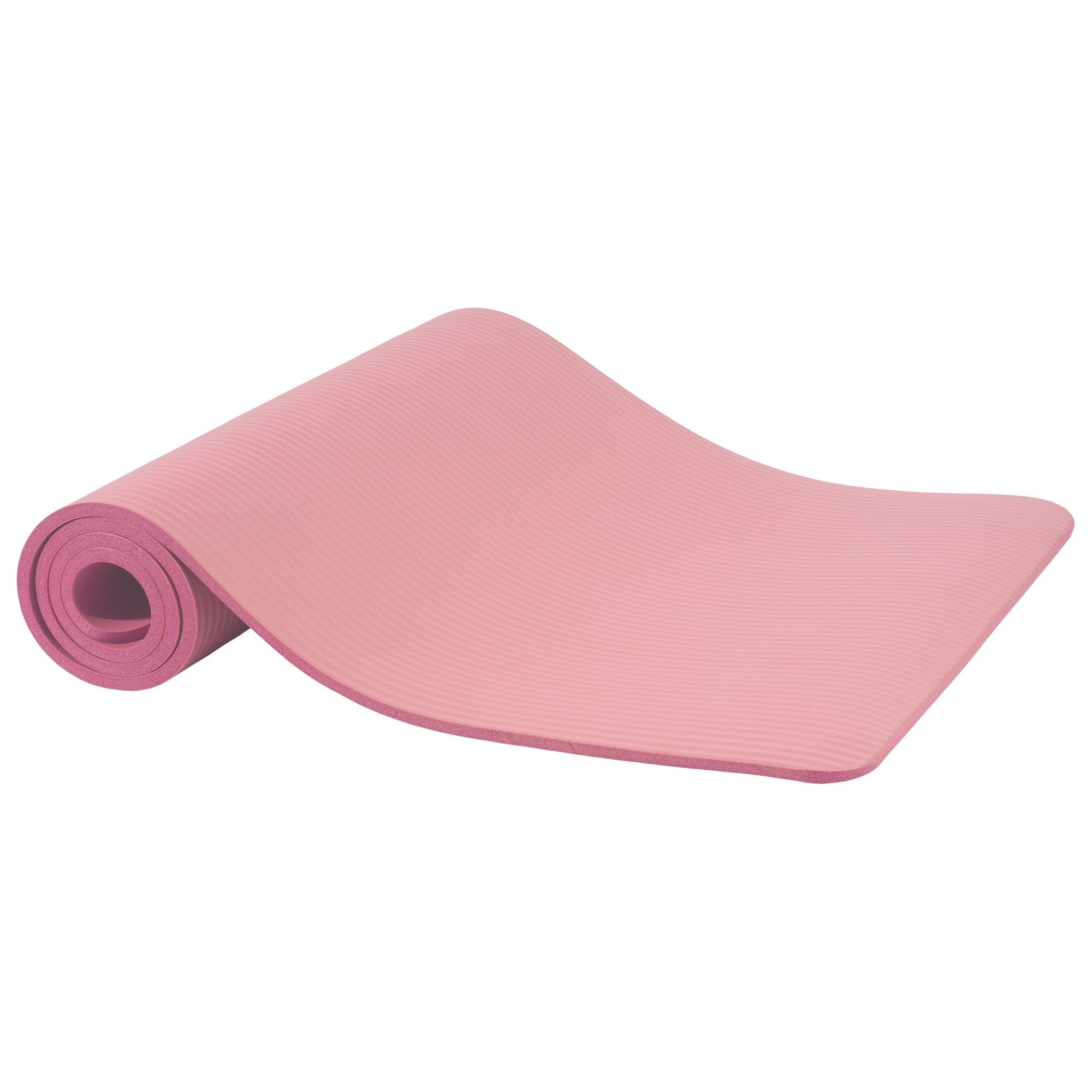 Fitvids 1/2" Thick High Density Exercise Yoga Mat, Carrying Strap, Pale Pink - Smart-nests