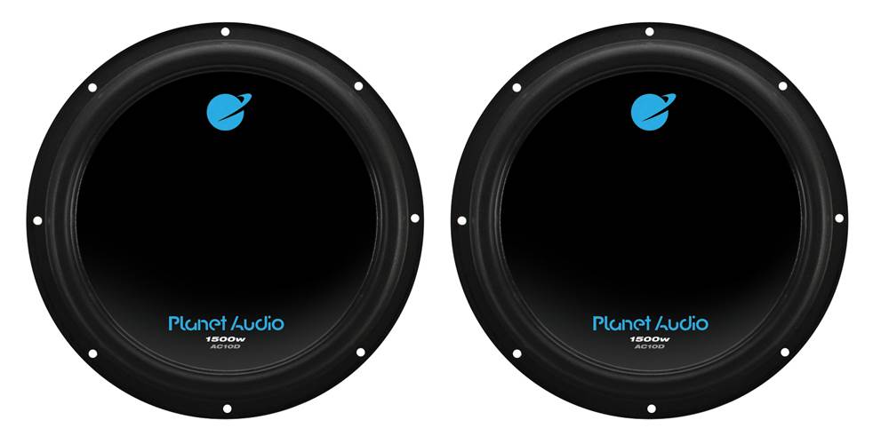 Planet Audio AC10D 10" 1500 Watt 4 Ohm Dual Voice Coil Car Audio Subwoofer, Pair - Smart-nests