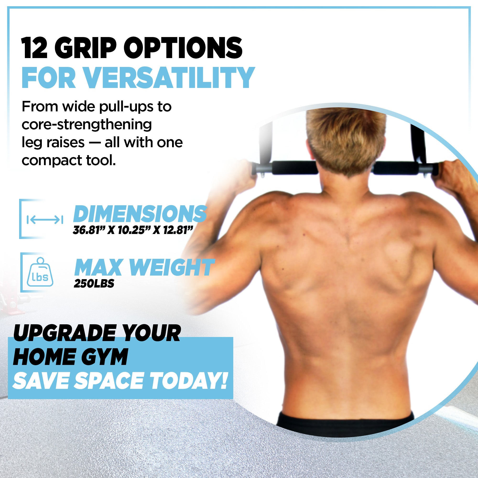 Stamina Products Multi-Function Pull-Up Bar for At-Home Upper-Body Workouts - Smart-nests
